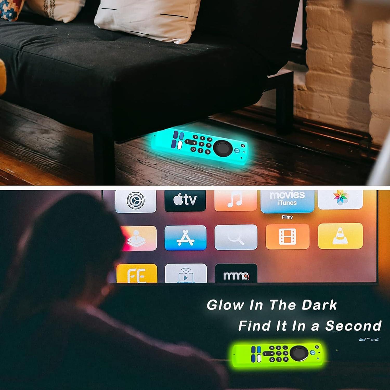 Funda de Silicona Brillante para Control Remoto Firestick 4K