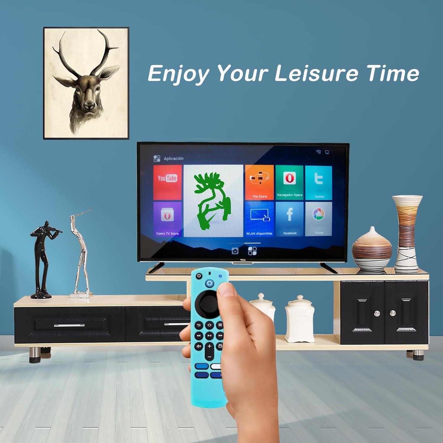 Funda de Silicona Brillante para Control Remoto Firestick 4K