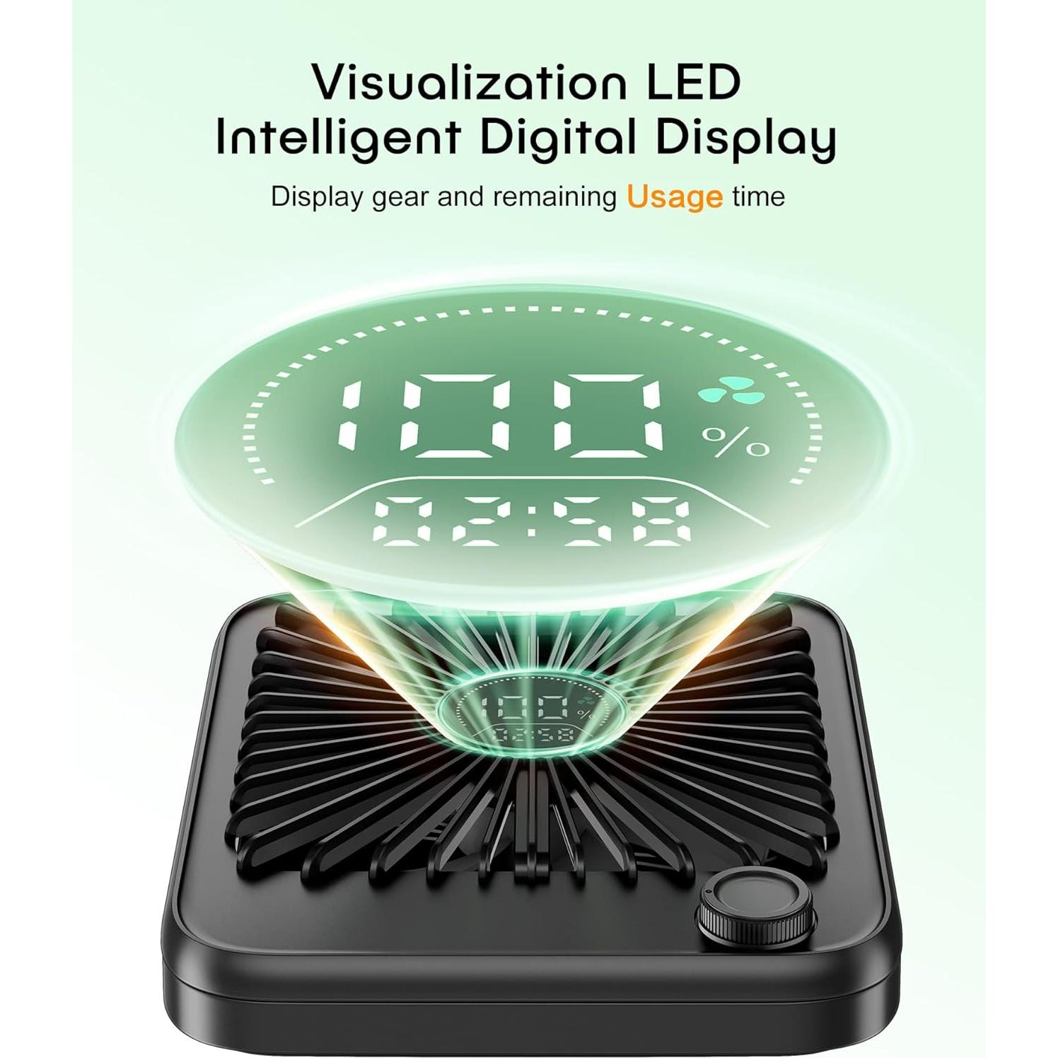 Ventilador de Escritorio FadFun SCFS0001A1 Silencioso 100 Velocidades