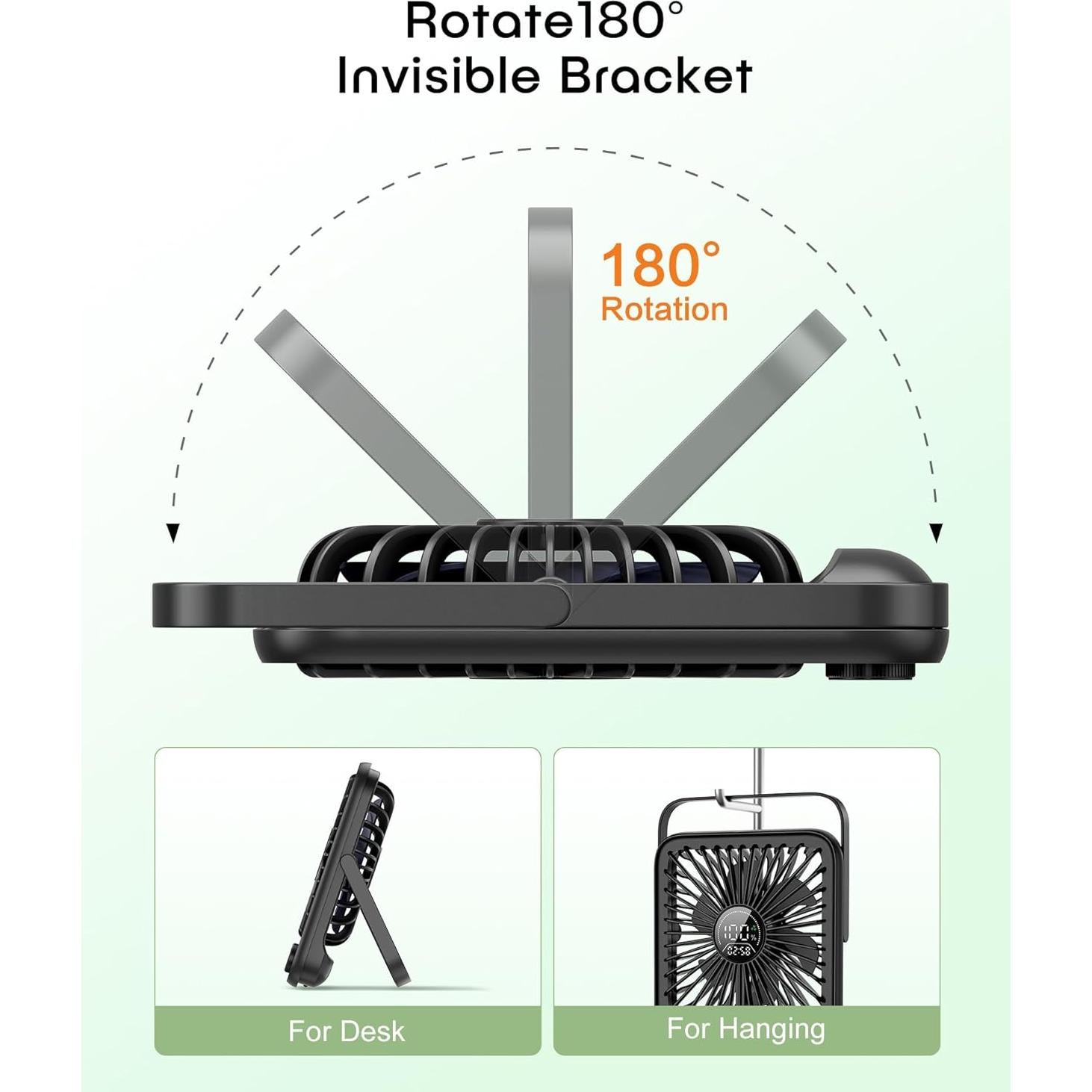 Ventilador de Escritorio FadFun SCFS0001A1 Silencioso 100 Velocidades