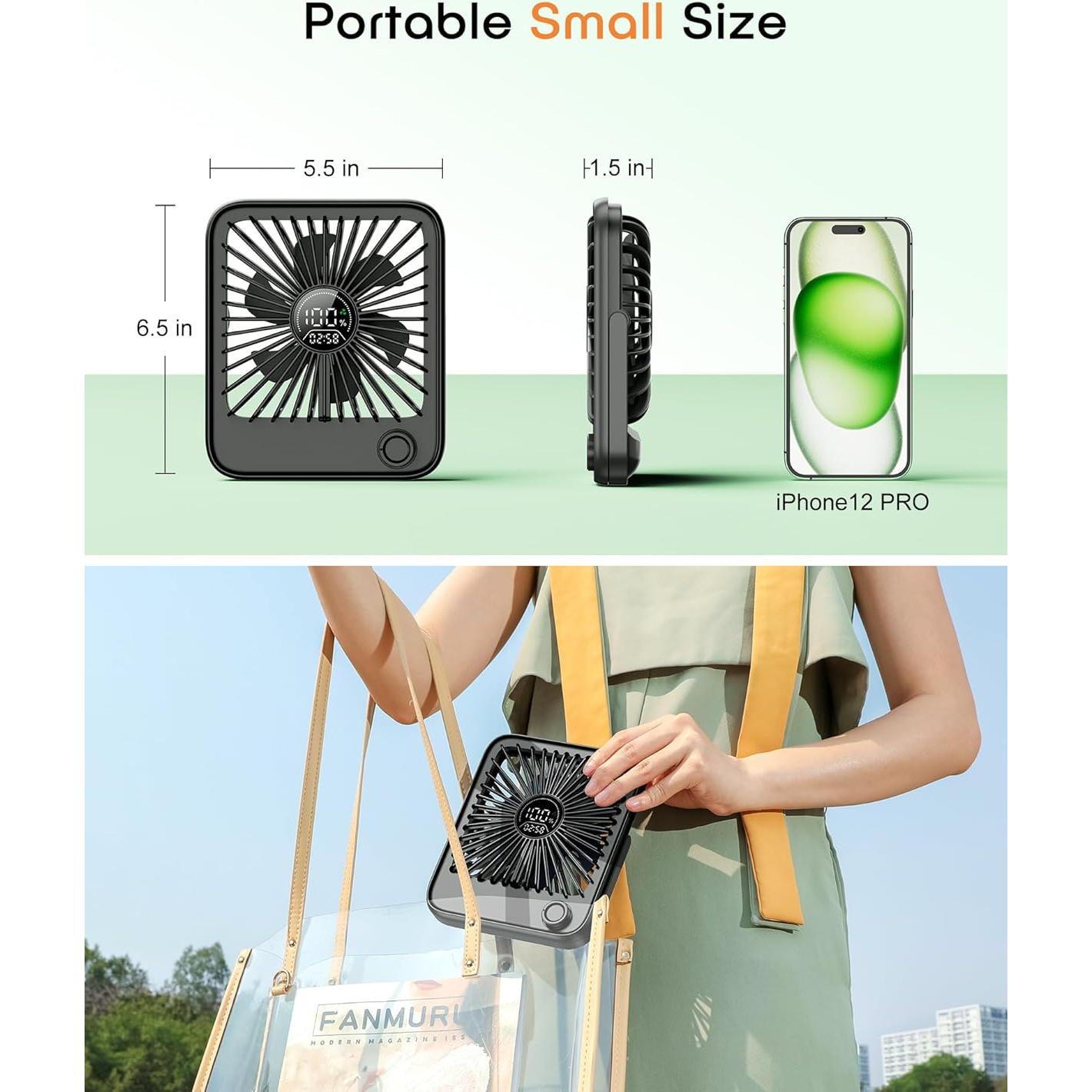 Ventilador de Escritorio FadFun SCFS0001A1 Silencioso 100 Velocidades