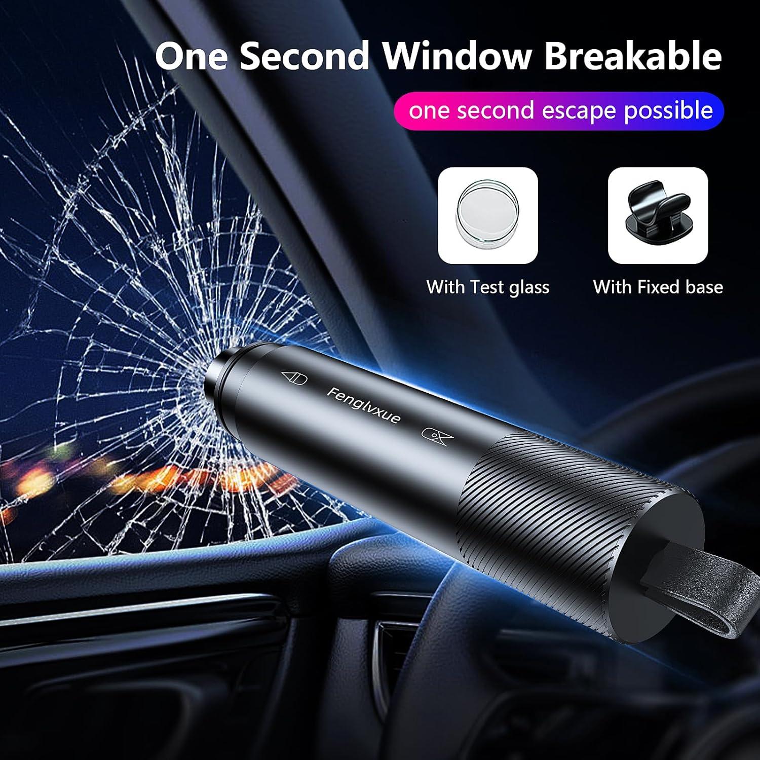 Martillo Rompe Cristales Fenglvxue QCAQC-H-01 Rojo