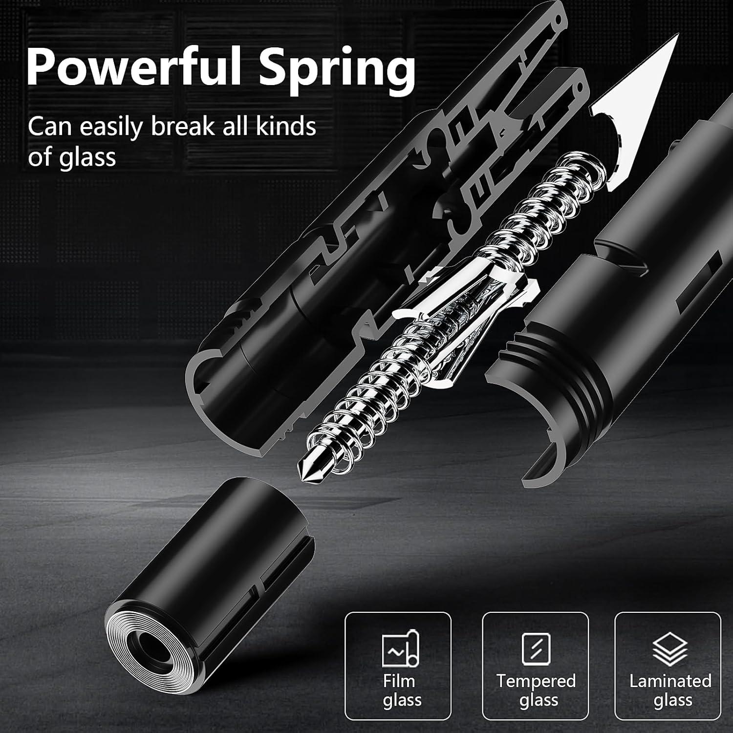 Martillo Rompe Cristales Fenglvxue QCAQC-H-01 Rojo