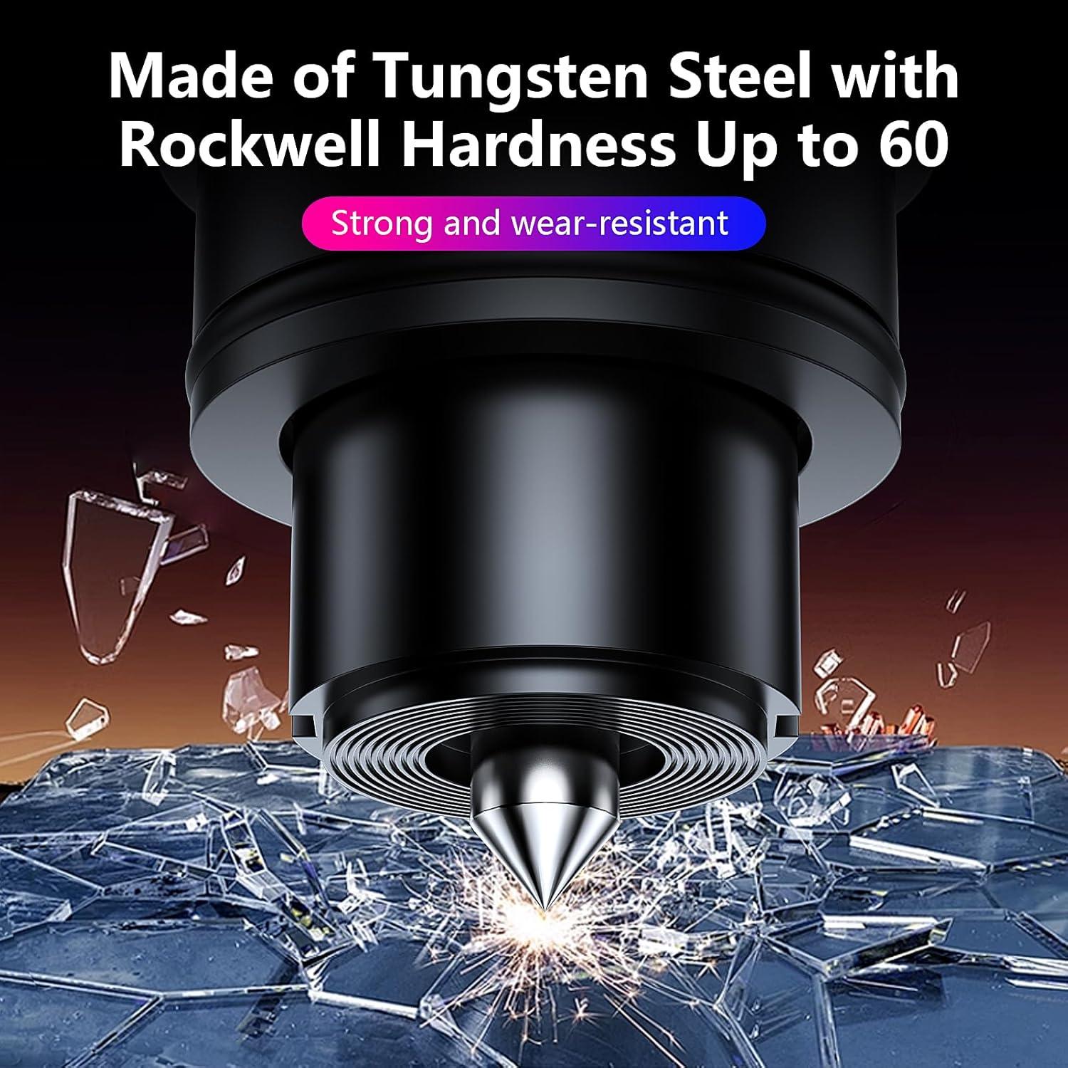 Martillo Rompe Cristales Fenglvxue QCAQC-H-01 Rojo