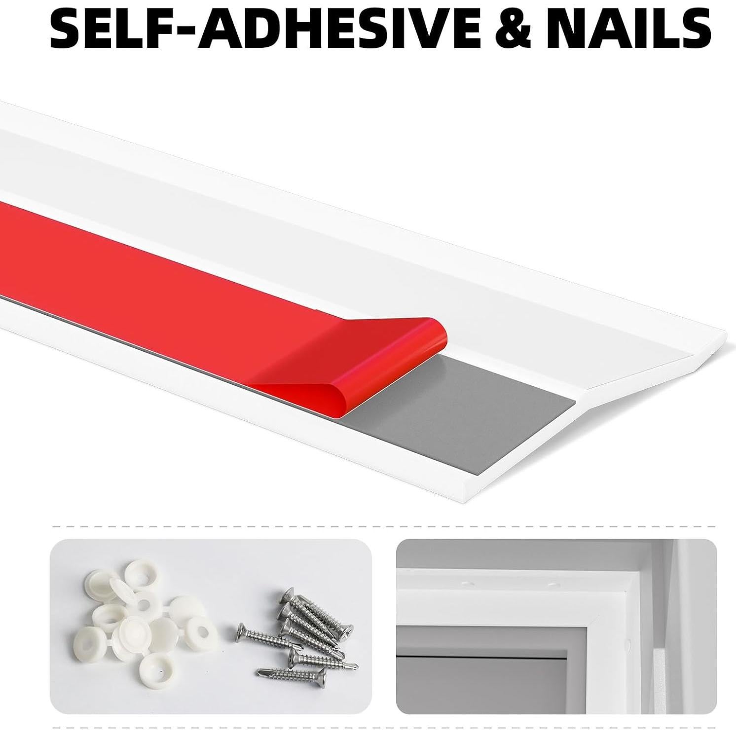 Sello de Puerta de Garaje Elvone 609.6 cm TPE Blanco Universal