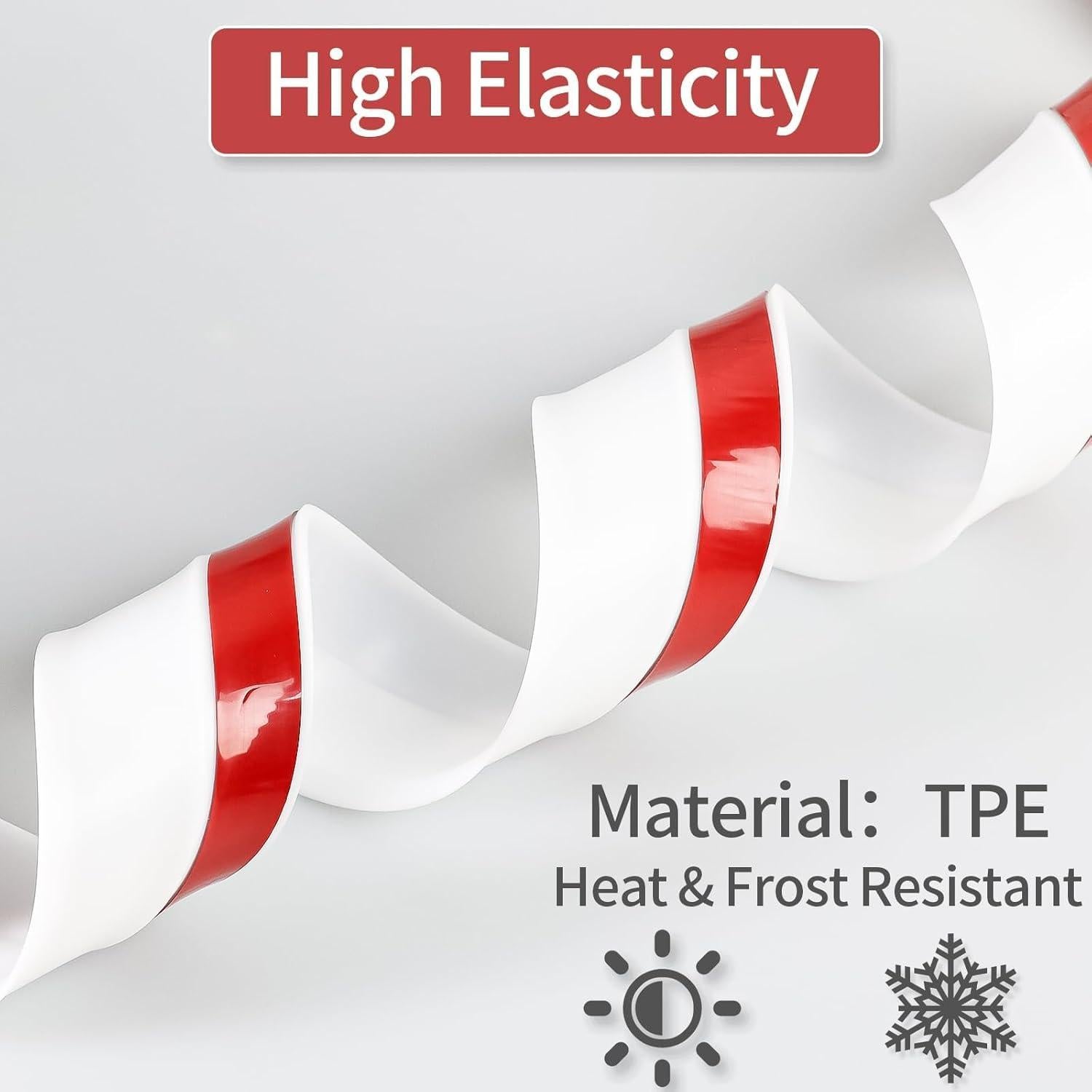 Sello de Puerta de Garaje Elvone 609.6 cm TPE Blanco Universal