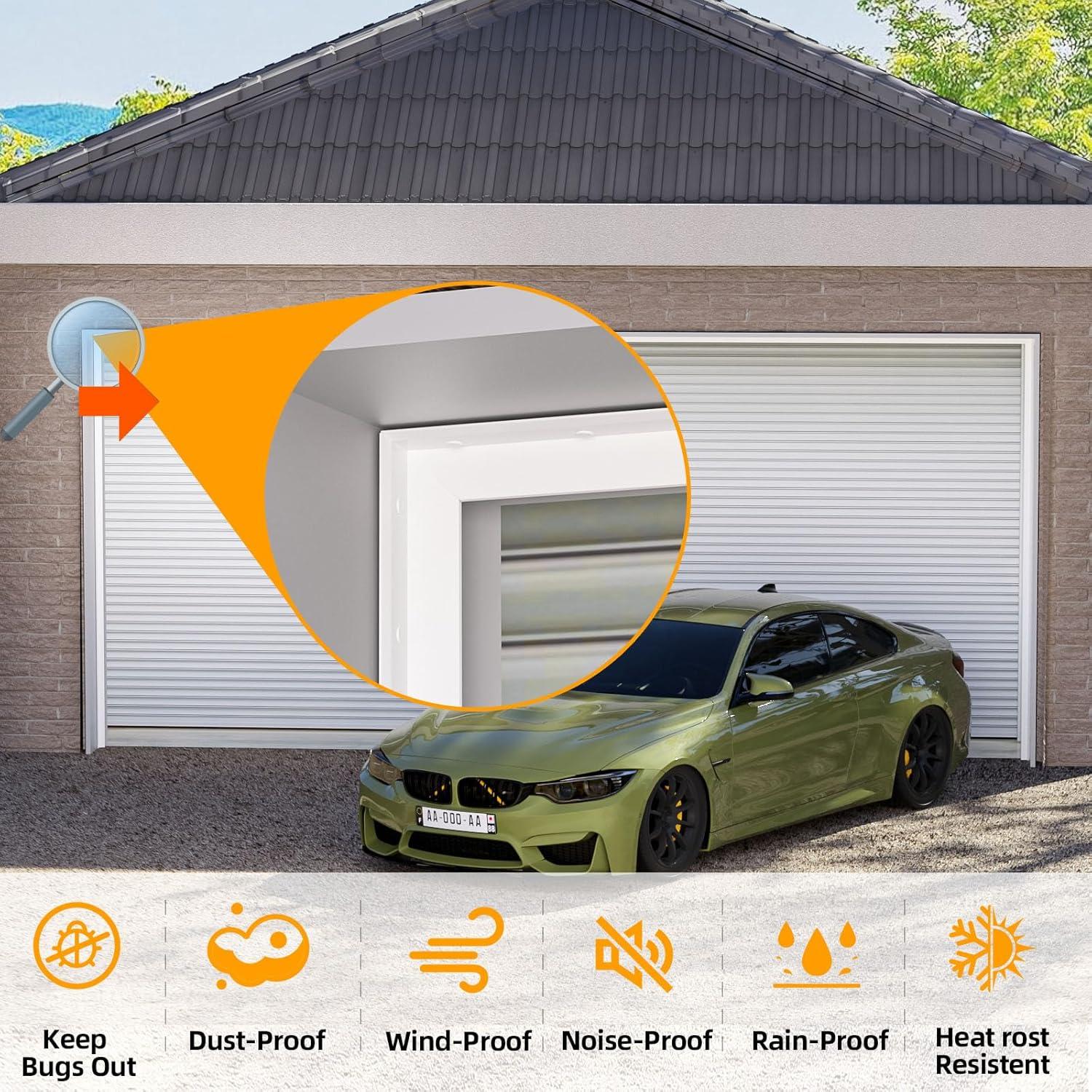 Sello de Puerta de Garaje Elvone 609.6 cm TPE Blanco Universal