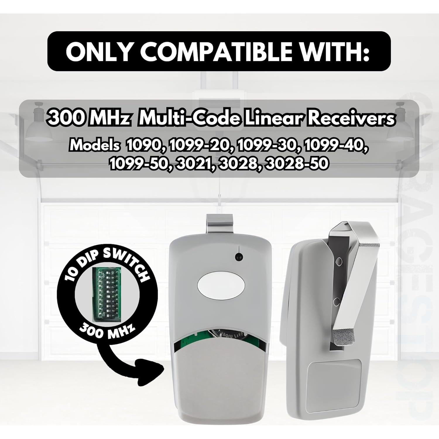 Control Remoto Garage Stop para Puerta de Garaje Multi-Code 3089