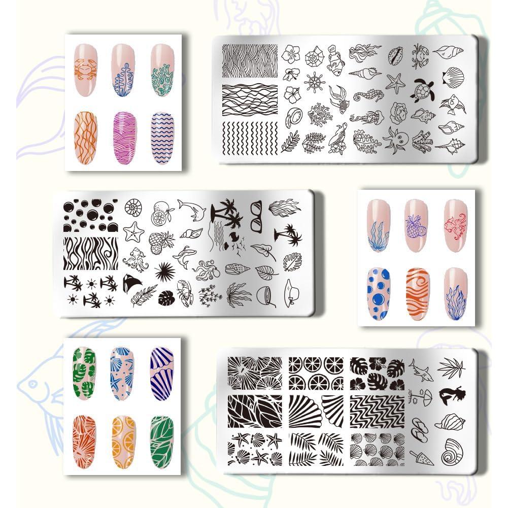 Estampador de Uñas PH PandaHall 3 Piezas Acero Inoxidable