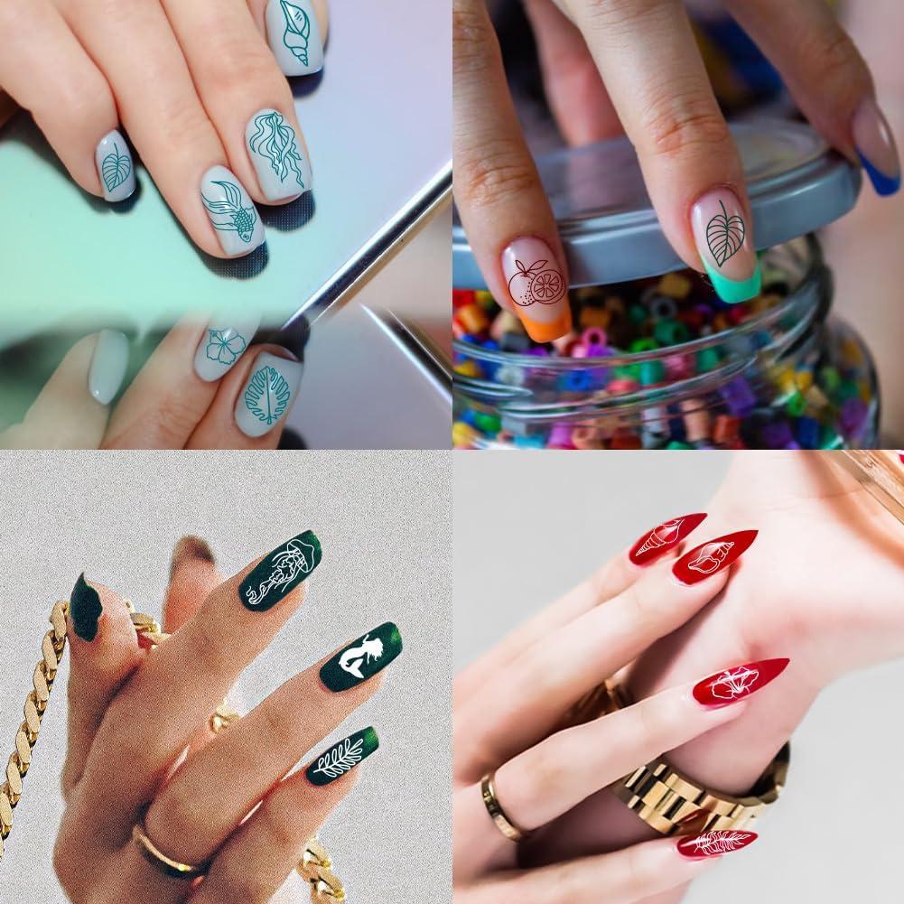 Estampador de Uñas PH PandaHall 3 Piezas Acero Inoxidable