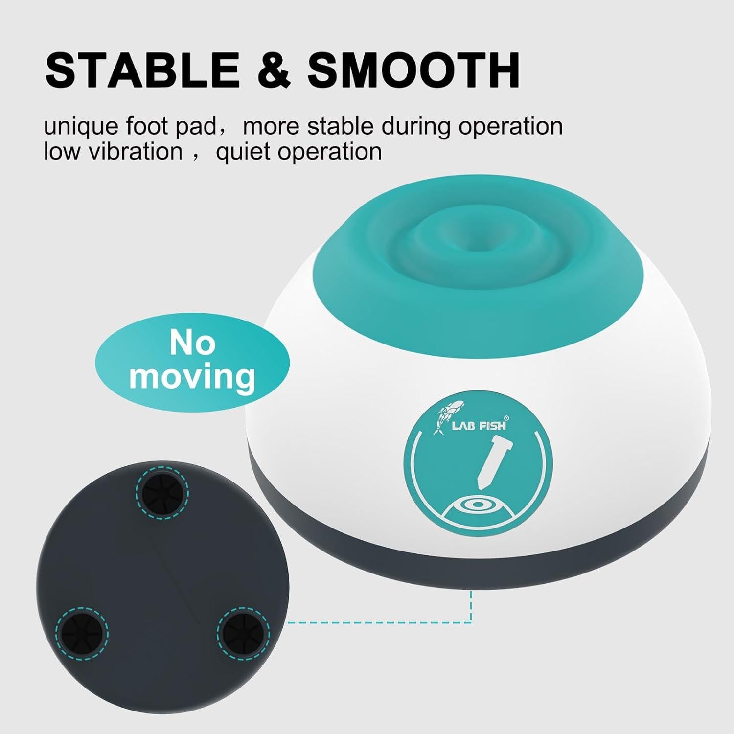 Mezclador Vortex LAB FISH VM200 Verde 3000 RPM 50ml