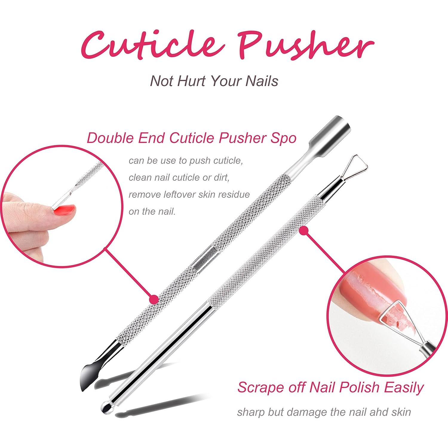 Kit Completo para Quitar Esmalte en Gel Hoewina - 10 Clips, 400 Toallitas, Lima y Herramientas