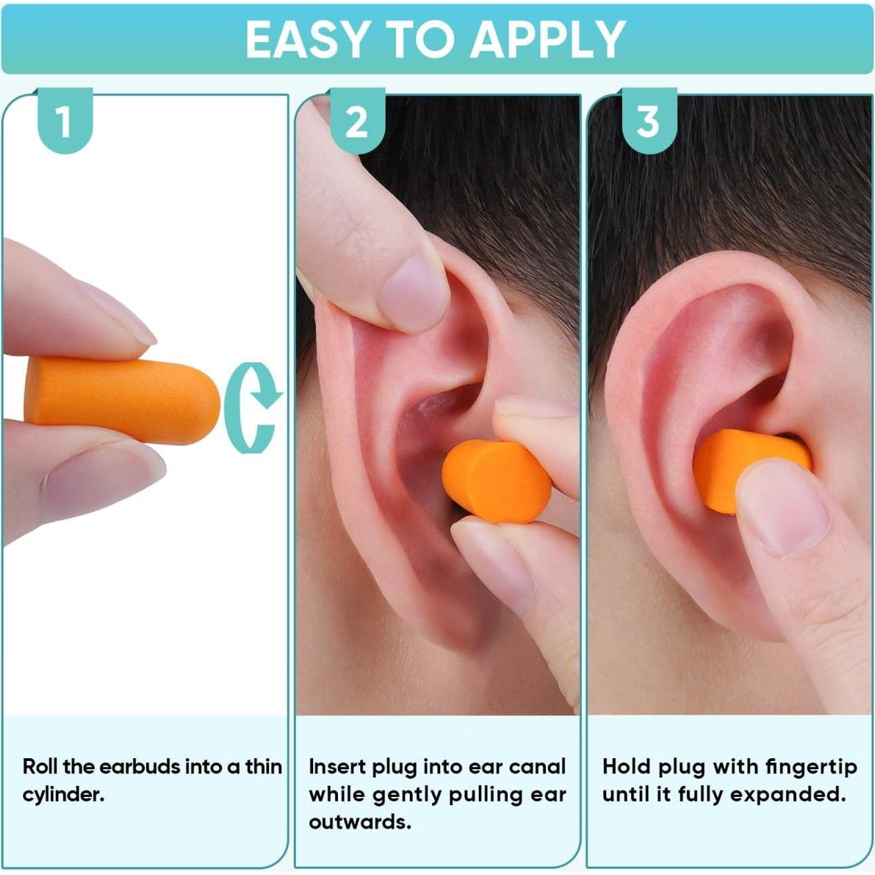 Tapones para Oídos TICONN 20 Pares 32dB Reducción Ruido