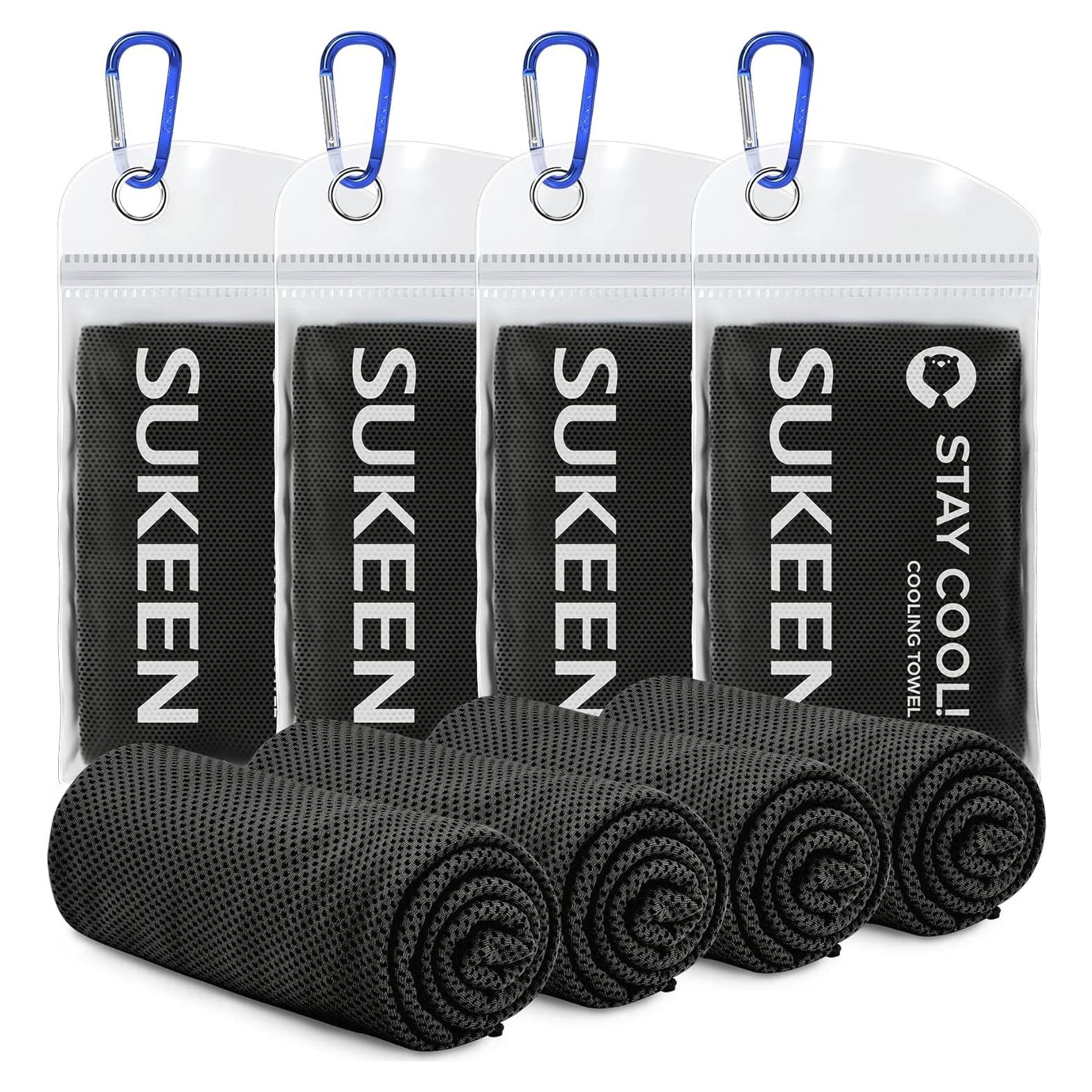 Toallas Enfriadoras Sukeen 4 Unidades Microfibra 101.6x30.5cm