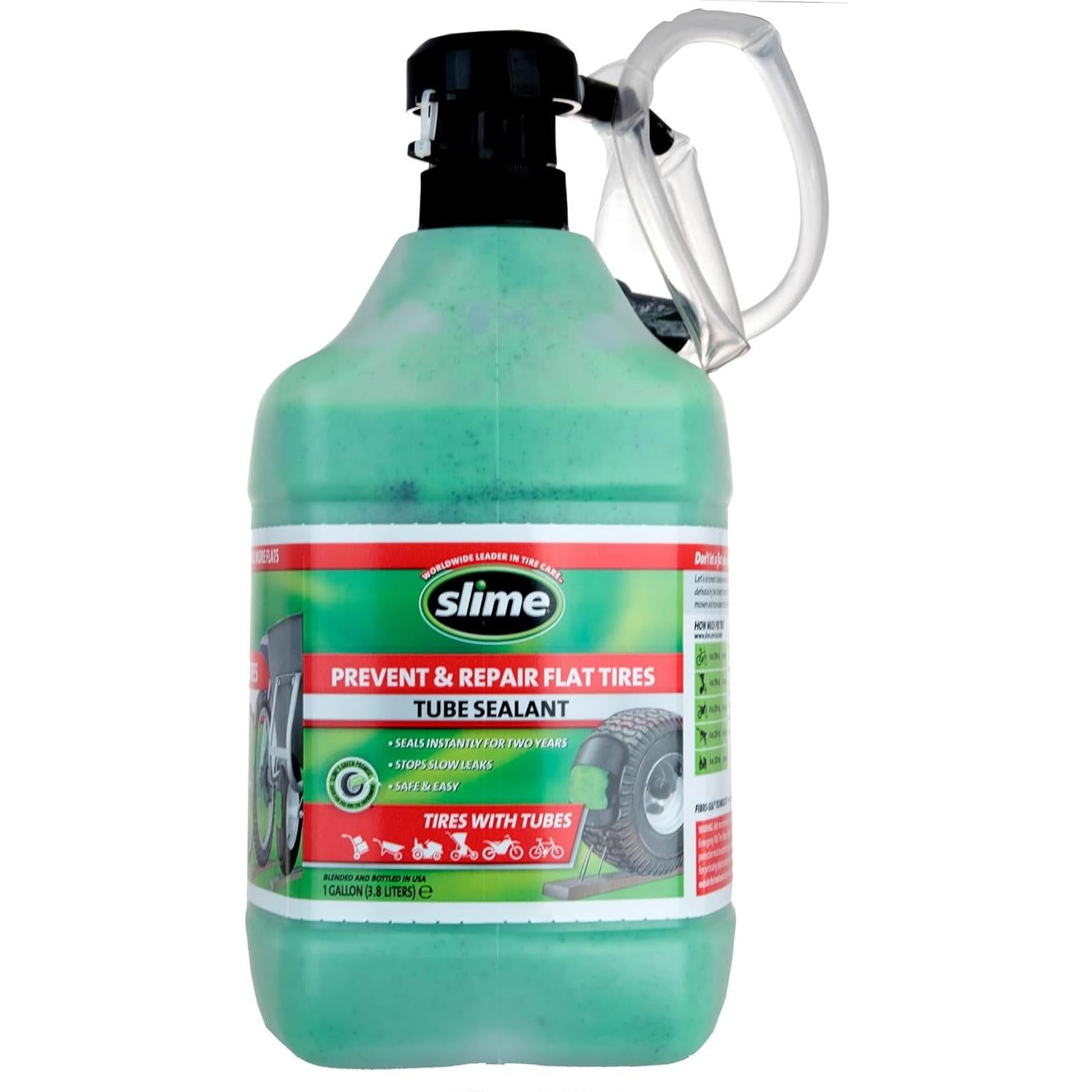 Sellador de Tubos Slime 1 Galón con Bomba para Bicicletas