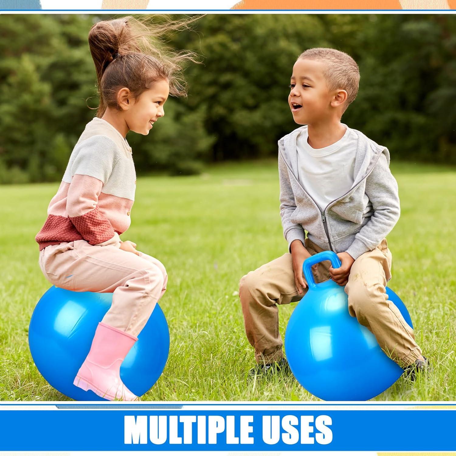 Pelota Saltarina Azul Gemscream 45 cm con Mango para Niños