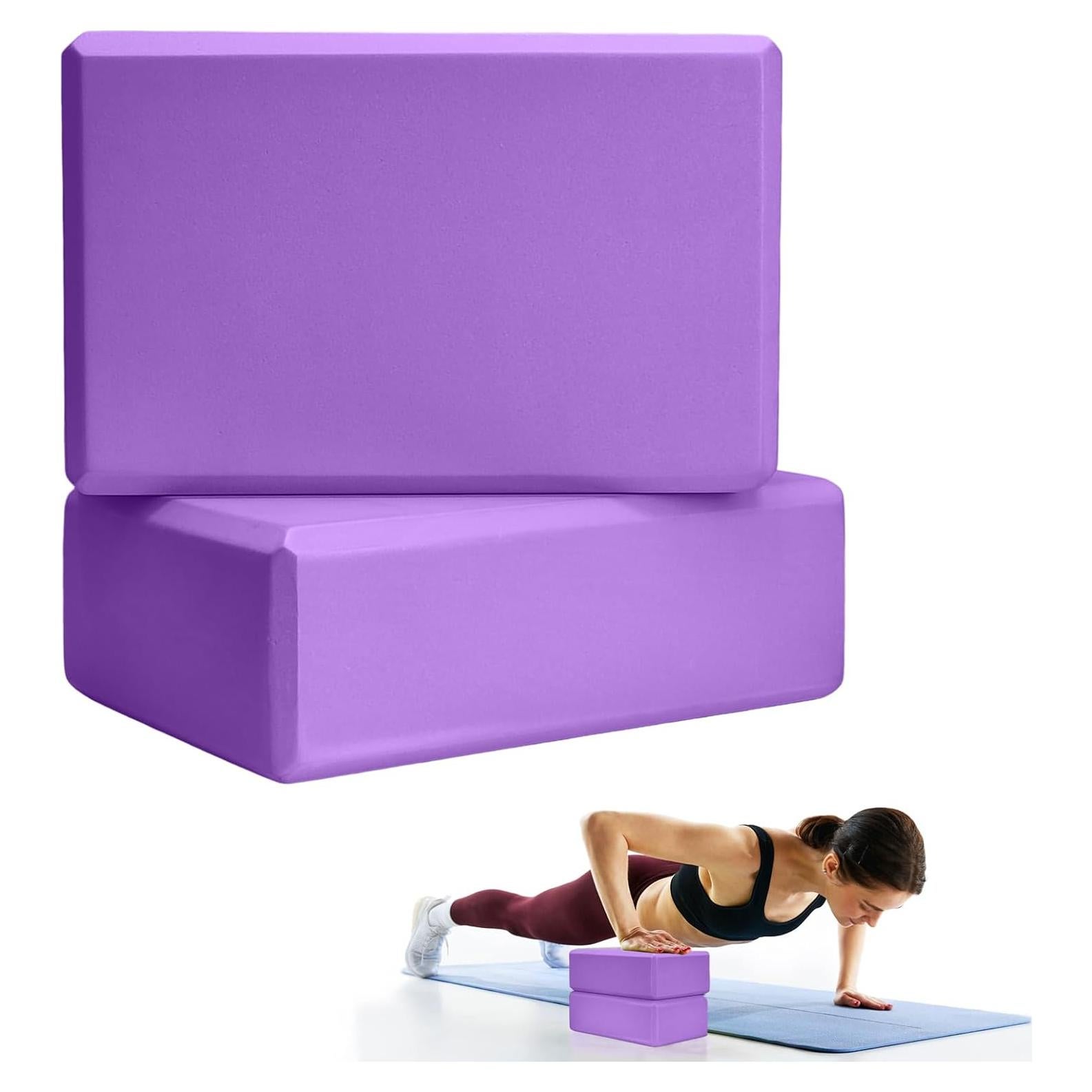 Bloques de Yoga Septo 23x15x8 cm Espuma EVA Púrpura