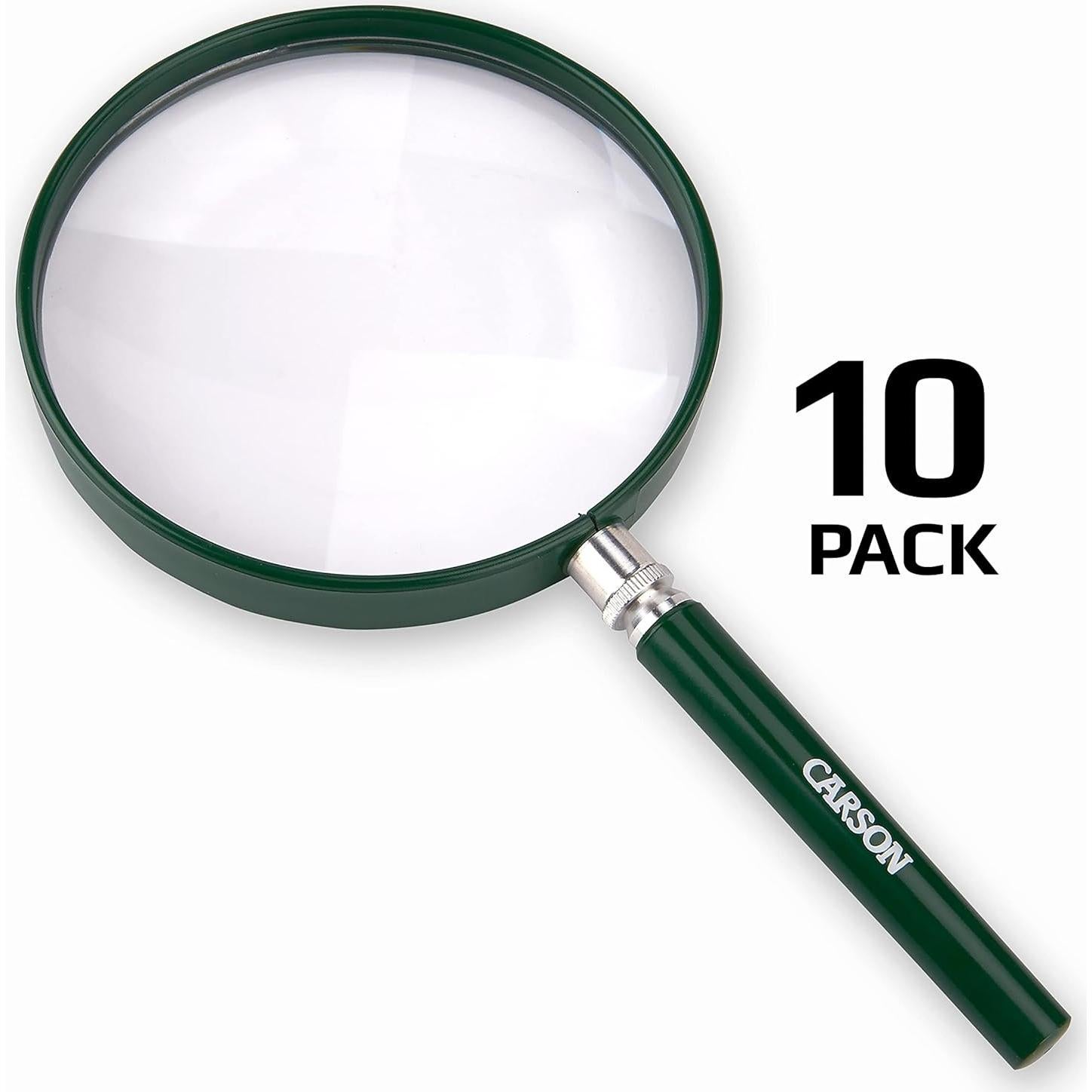 Lupa BigEye Carson HU-20AMMU Juego de 10 Lentes 12.7 cm 2x