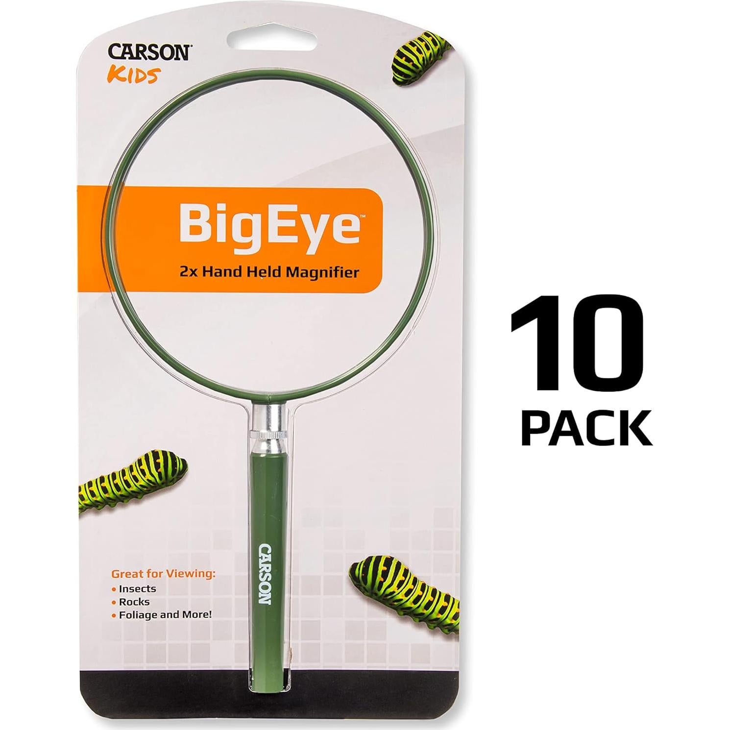 Lupa BigEye Carson HU-20AMMU Juego de 10 Lentes 12.7 cm 2x