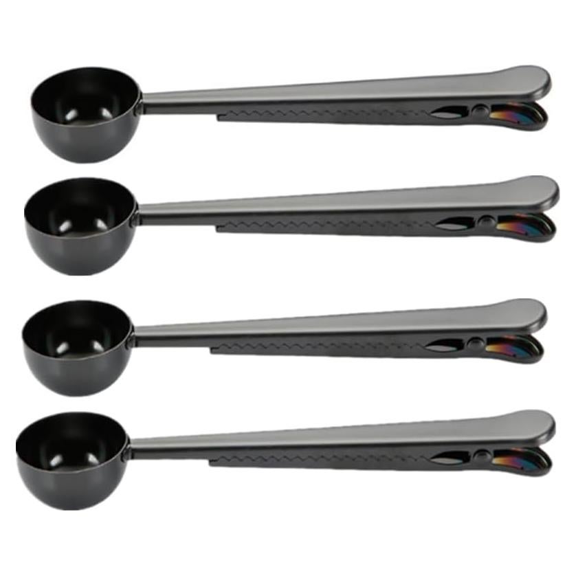 Paquete de 4 cucharas medidoras de acero inoxidable 15 ml