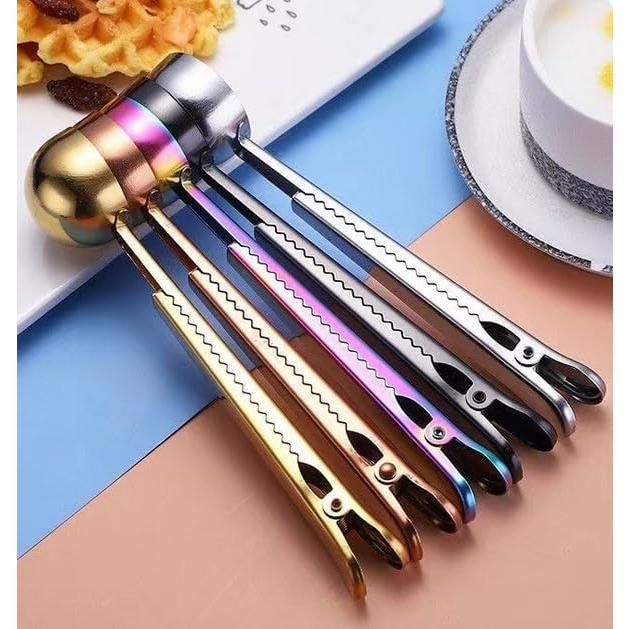 Paquete de 4 cucharas medidoras de acero inoxidable 15 ml