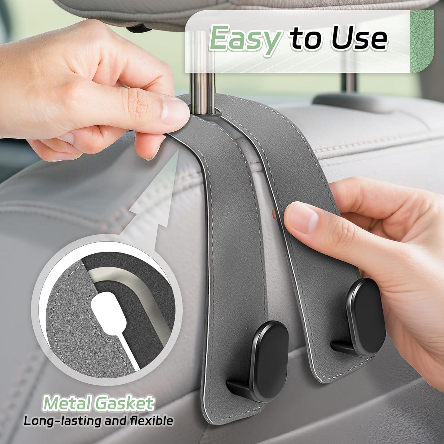 Ganchos para Reposacabezas de Automóvil Fitnice - Paquete de 2