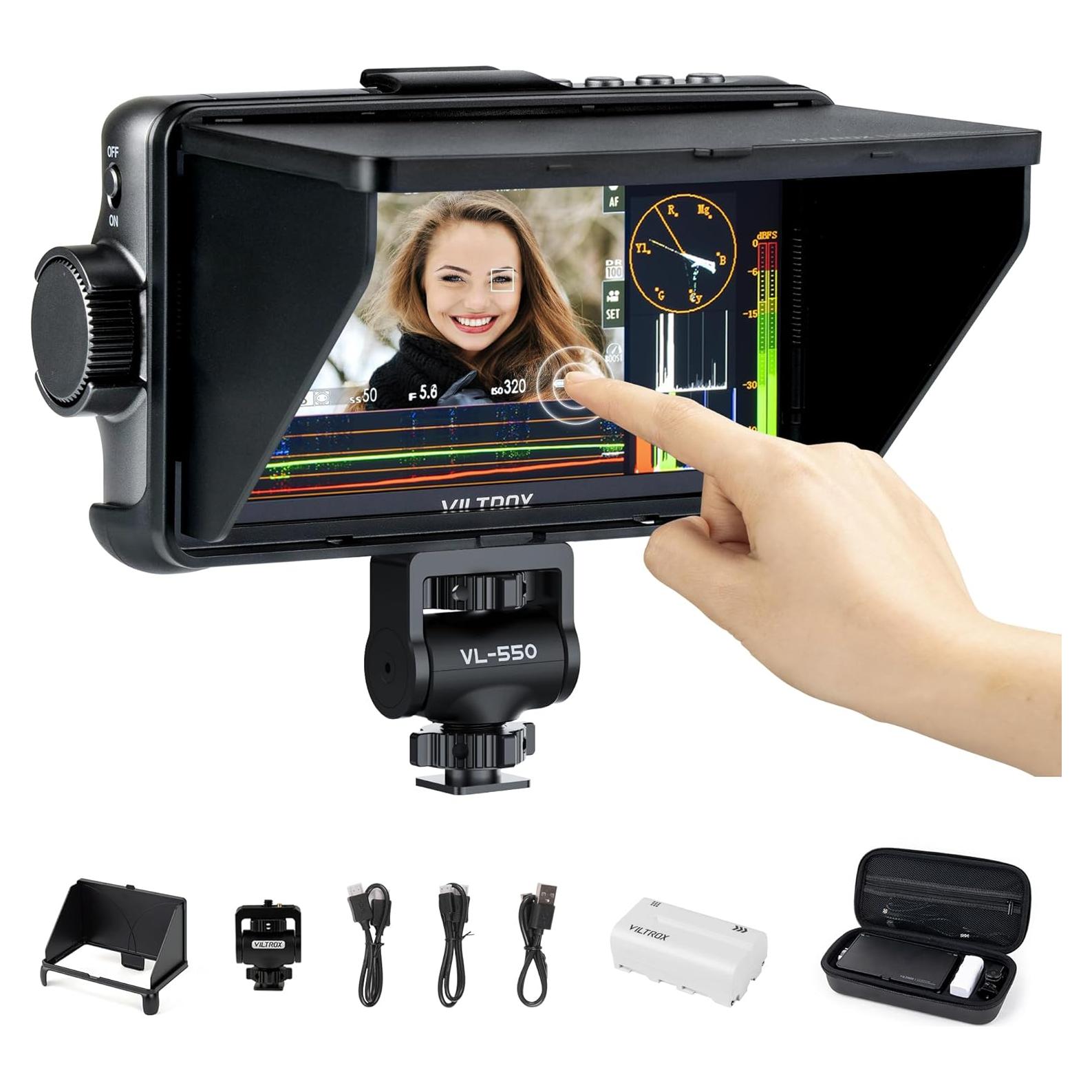 Monitor VILTROX DC-550 Pro 5.5" 4K Táctil 1200 nits