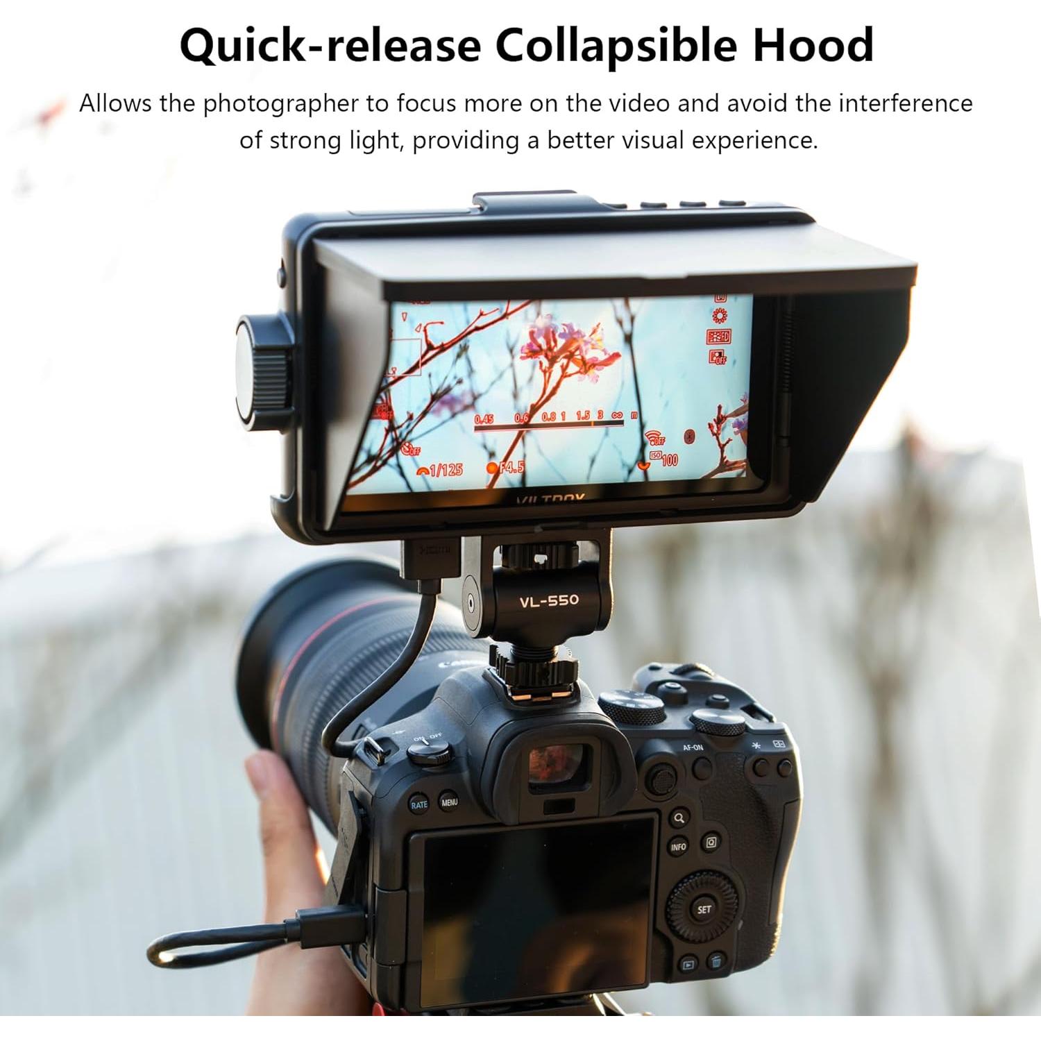 Monitor VILTROX DC-550 Pro 5.5" 4K Táctil 1200 nits