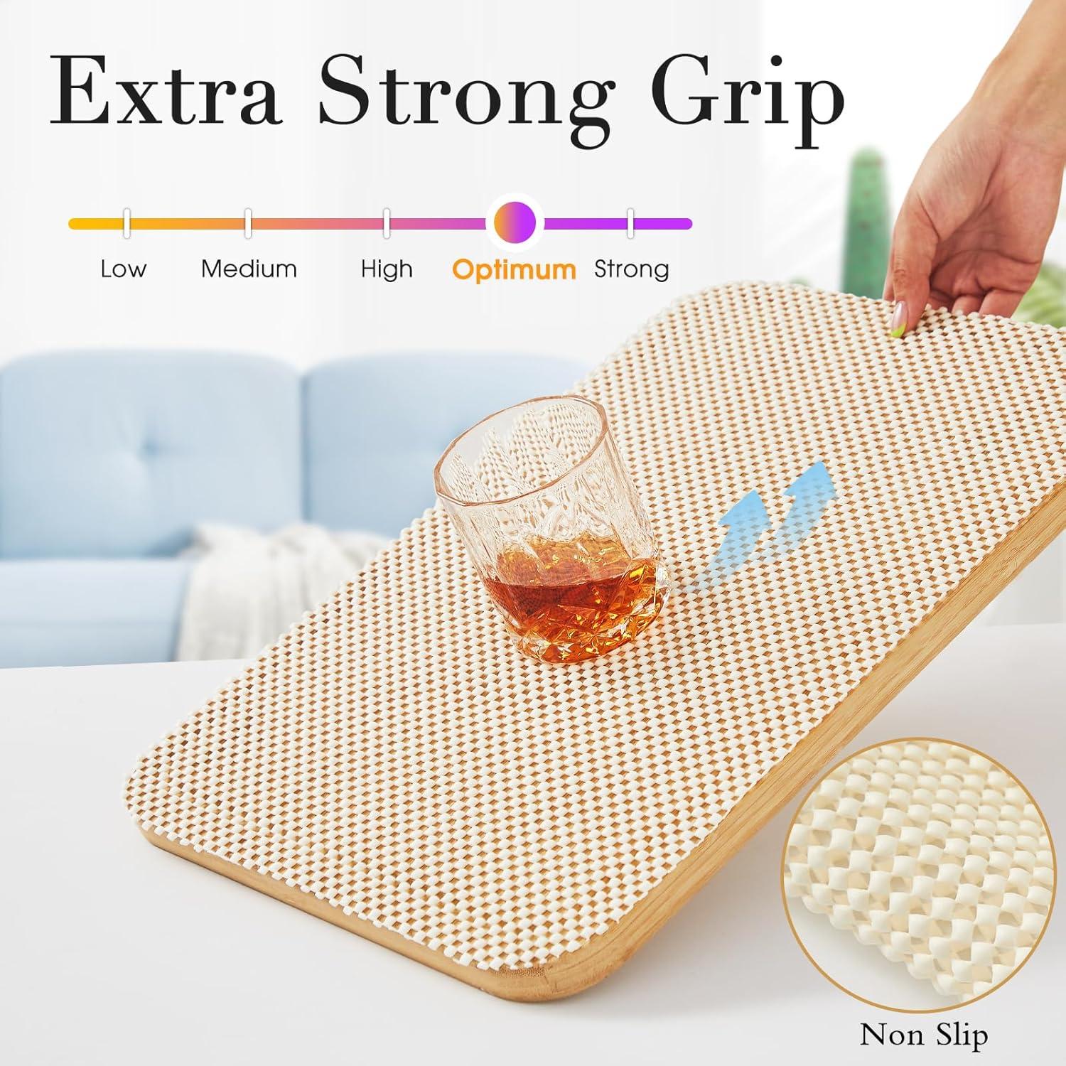 Forro de Estante No Adhesivo Beautysaid 30.48x299.72 cm Blanco Crema