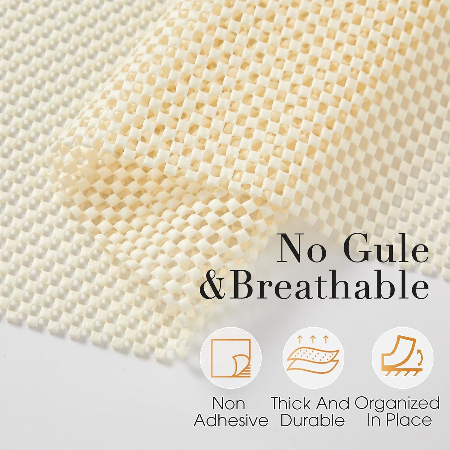 Forro de Estante No Adhesivo Beautysaid 30.48x299.72 cm Blanco Crema