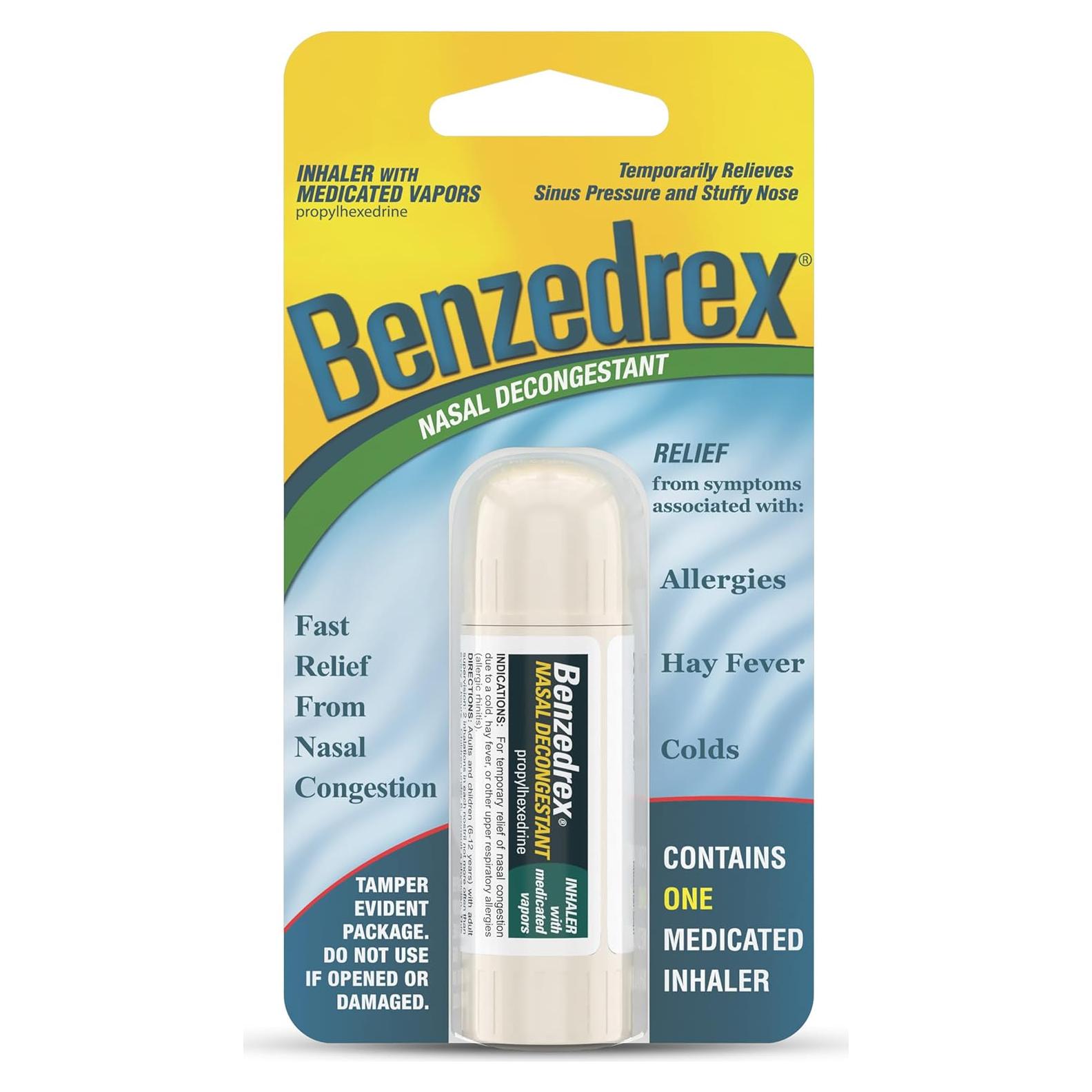 Inhalador Descongestionante Nasal Benzedrex 1 Unidad