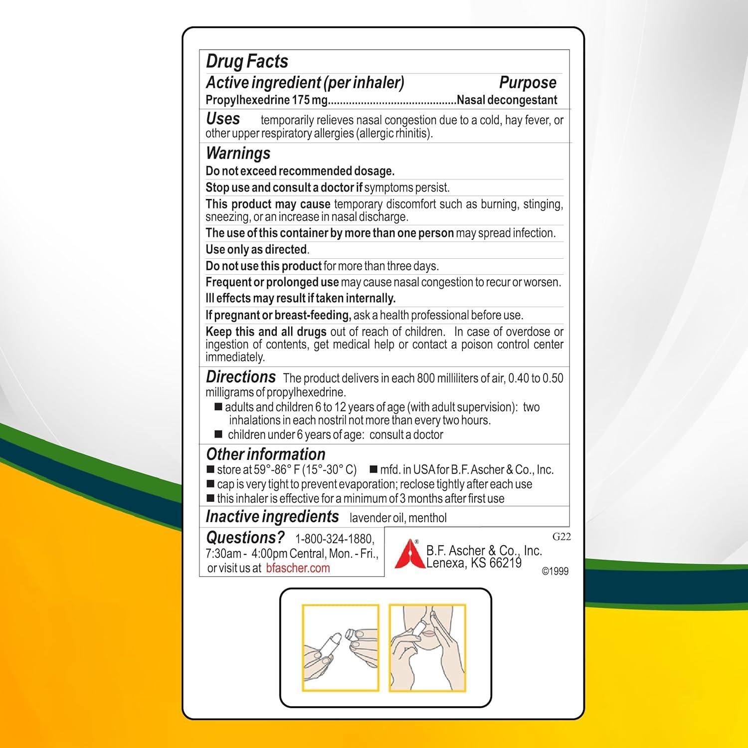 Inhalador Descongestionante Nasal Benzedrex 1 Unidad