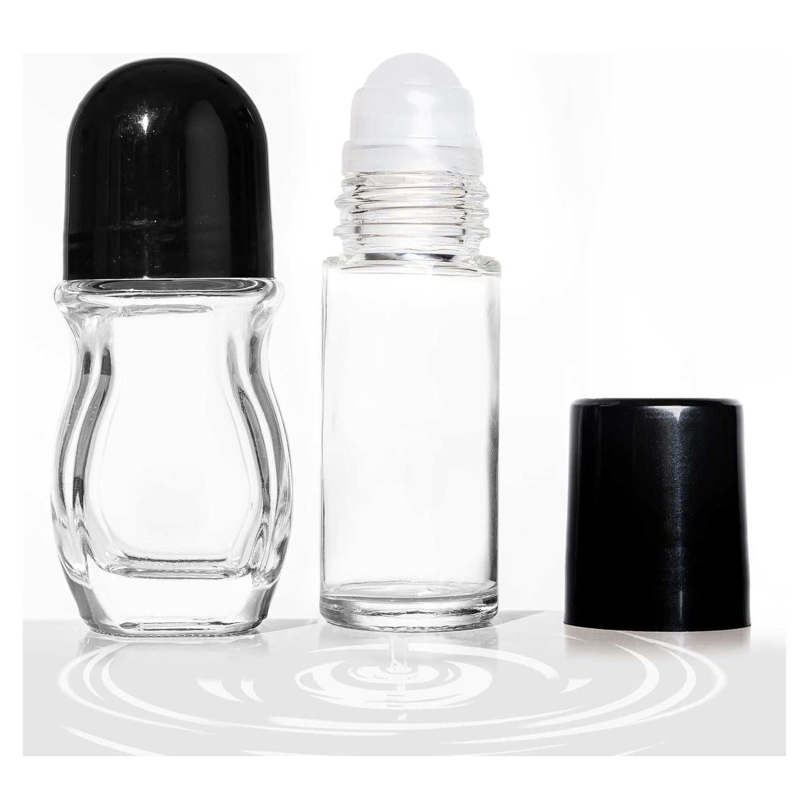 Botellas de Vidrio Vacías Cchenxxi 30ml con Rodillo - 2 Pcs