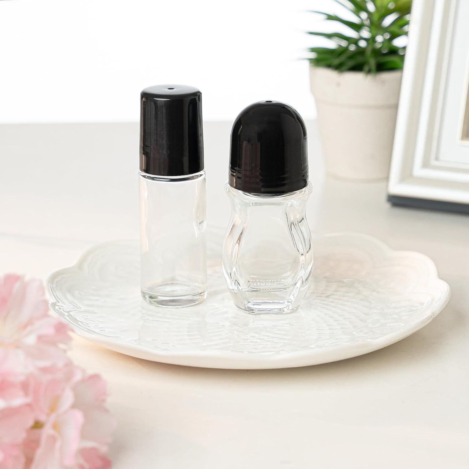 Botellas de Vidrio Vacías Cchenxxi 30ml con Rodillo - 2 Pcs