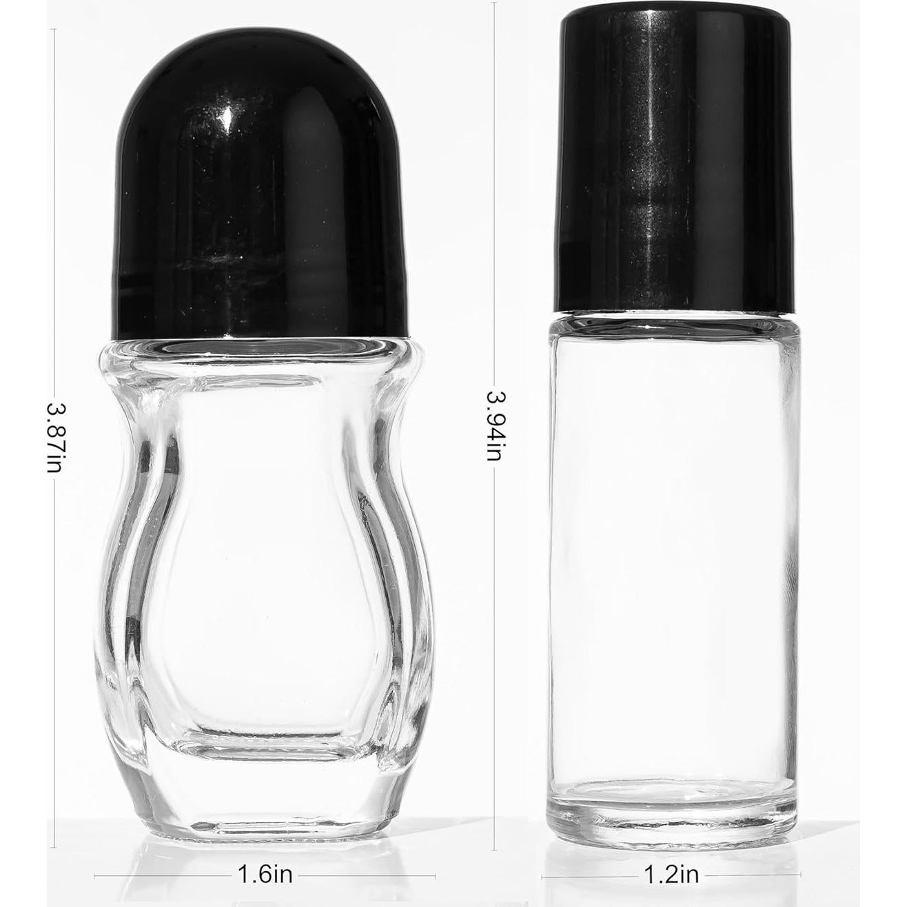 Botellas de Vidrio Vacías Cchenxxi 30ml con Rodillo - 2 Pcs