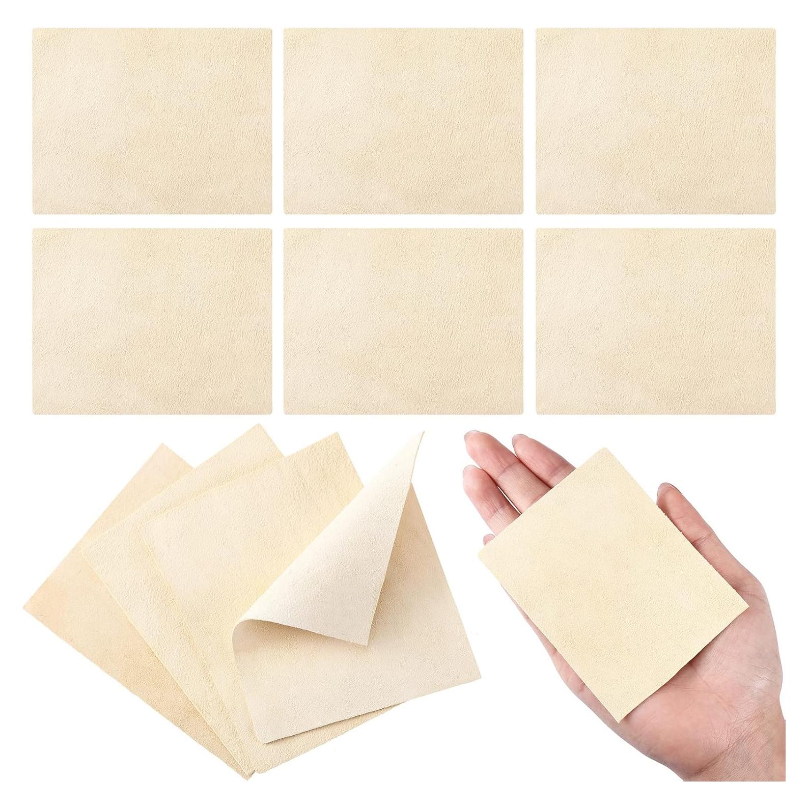 20 Piezas de Tela Chamois Pre Cortadas Potchen para Alfarería