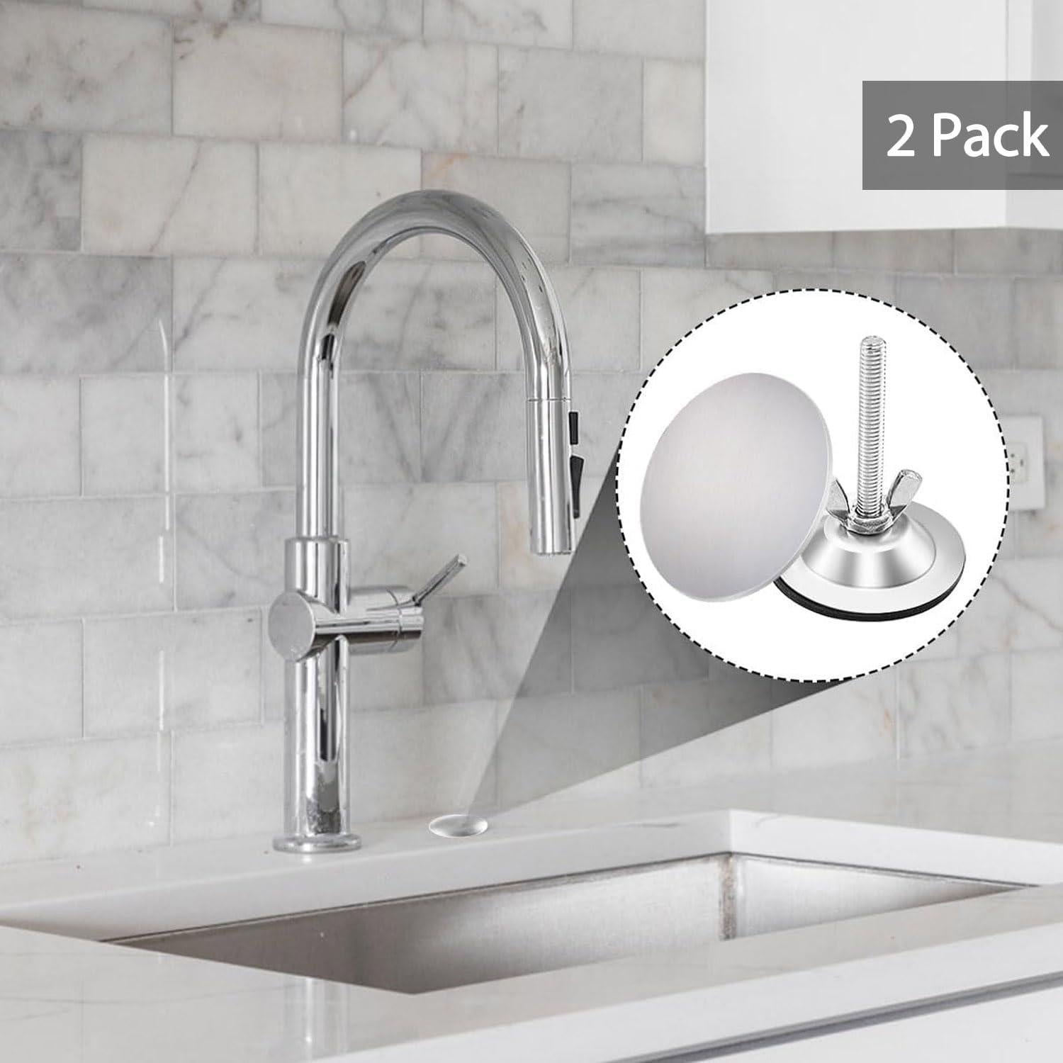 Cubierta de agujero de fregadero Quadafy 5.08 cm acero inoxidable