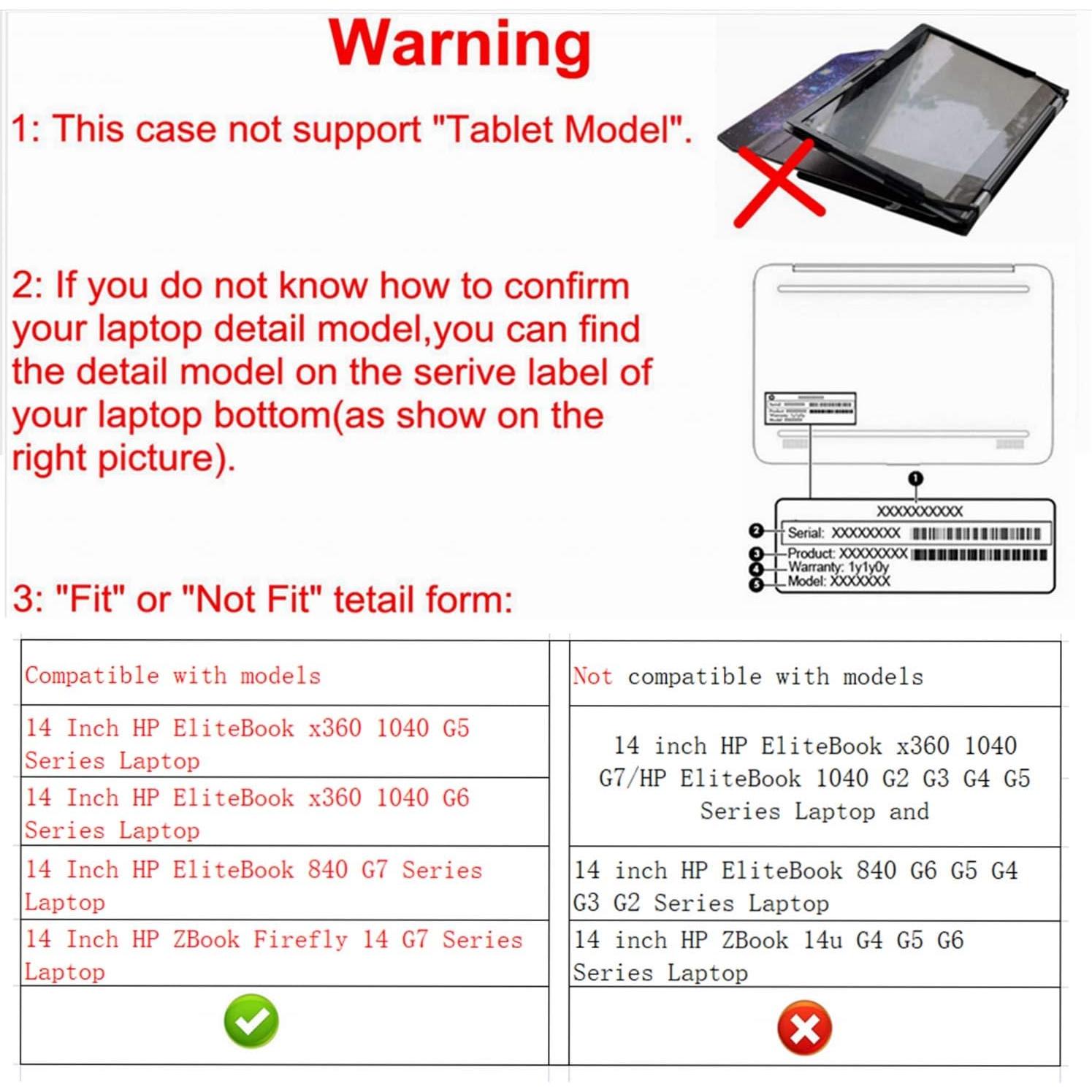 Funda Alapa Olga para HP 14" ZBook y ProBook Noche Estrellada