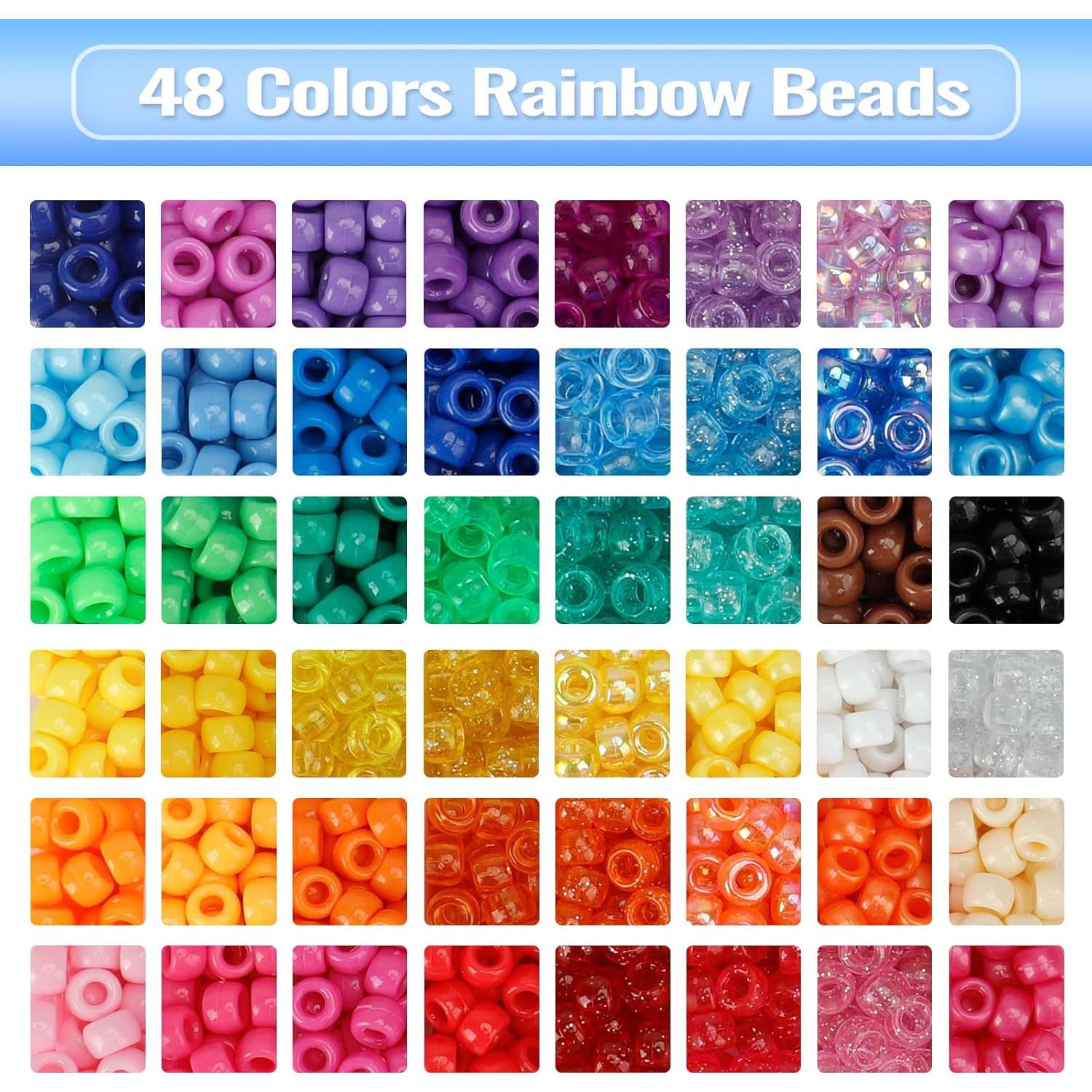 Kit de Cuentas de Pony QUEFE 3960pcs para Pulseras y Collares