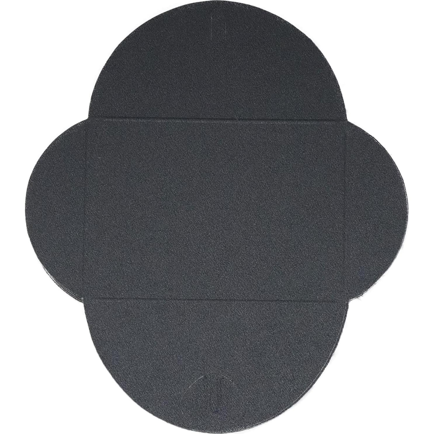 32 Mini Sobres de Papel Negro Joyangy con Cierre Corazón 100x70mm