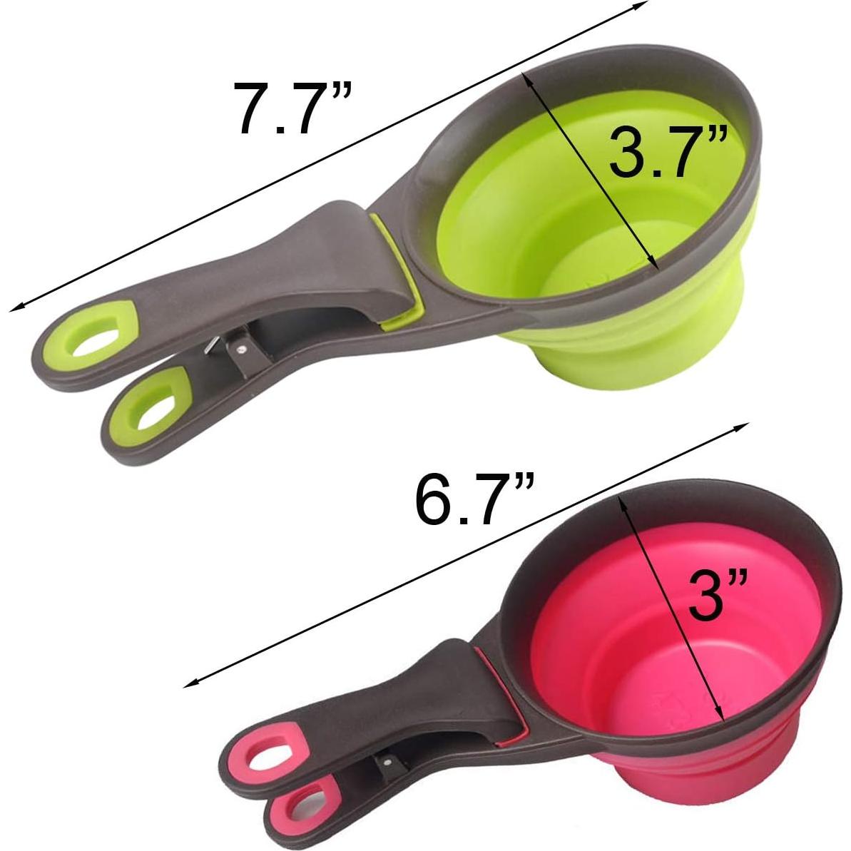 Juego de Tazas Medidoras Plegables Acronde 2 Piezas 118ml 237ml