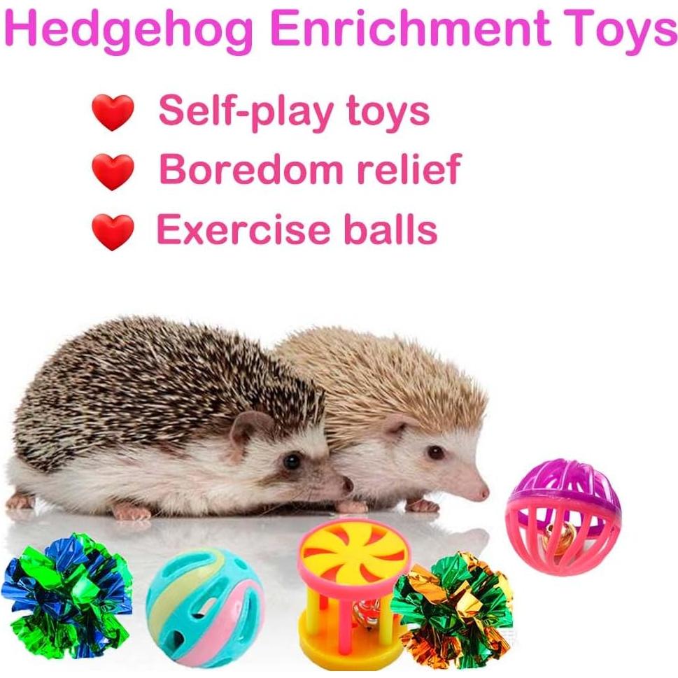 Juguetes para Erizos VZqola - Set Interactivo 2.54 cm