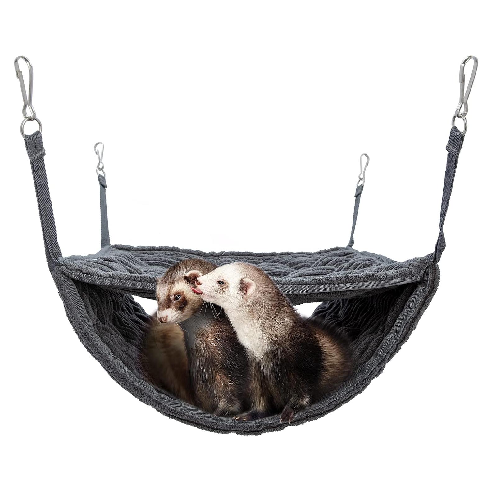 Hamaca de Cama Alta Niteangel para Hurones y Ratas - Gris