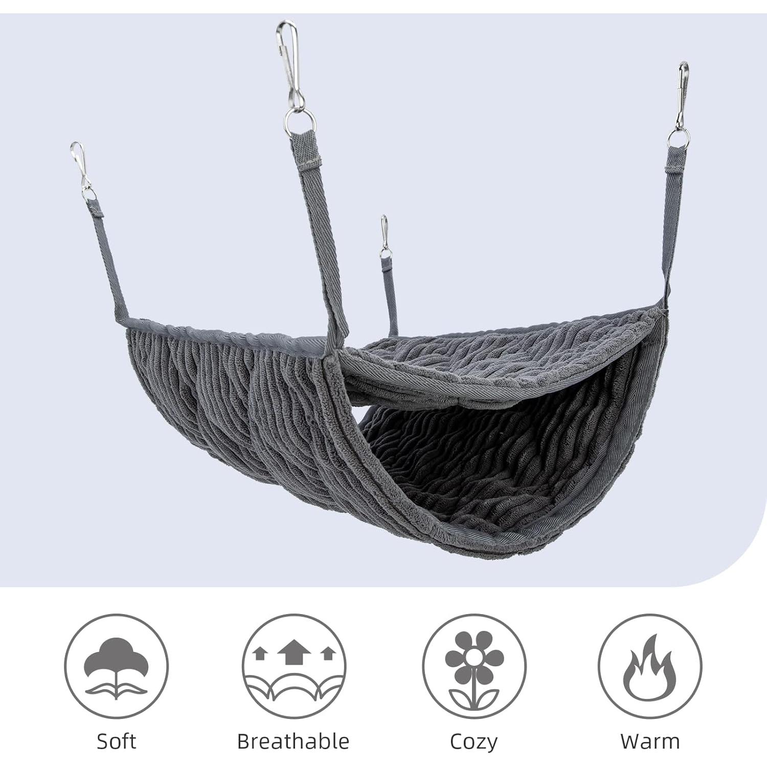 Hamaca de Cama Alta Niteangel para Hurones y Ratas - Gris