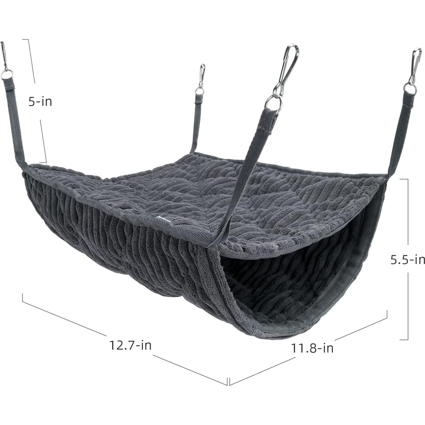 Hamaca de Cama Alta Niteangel para Hurones y Ratas - Gris