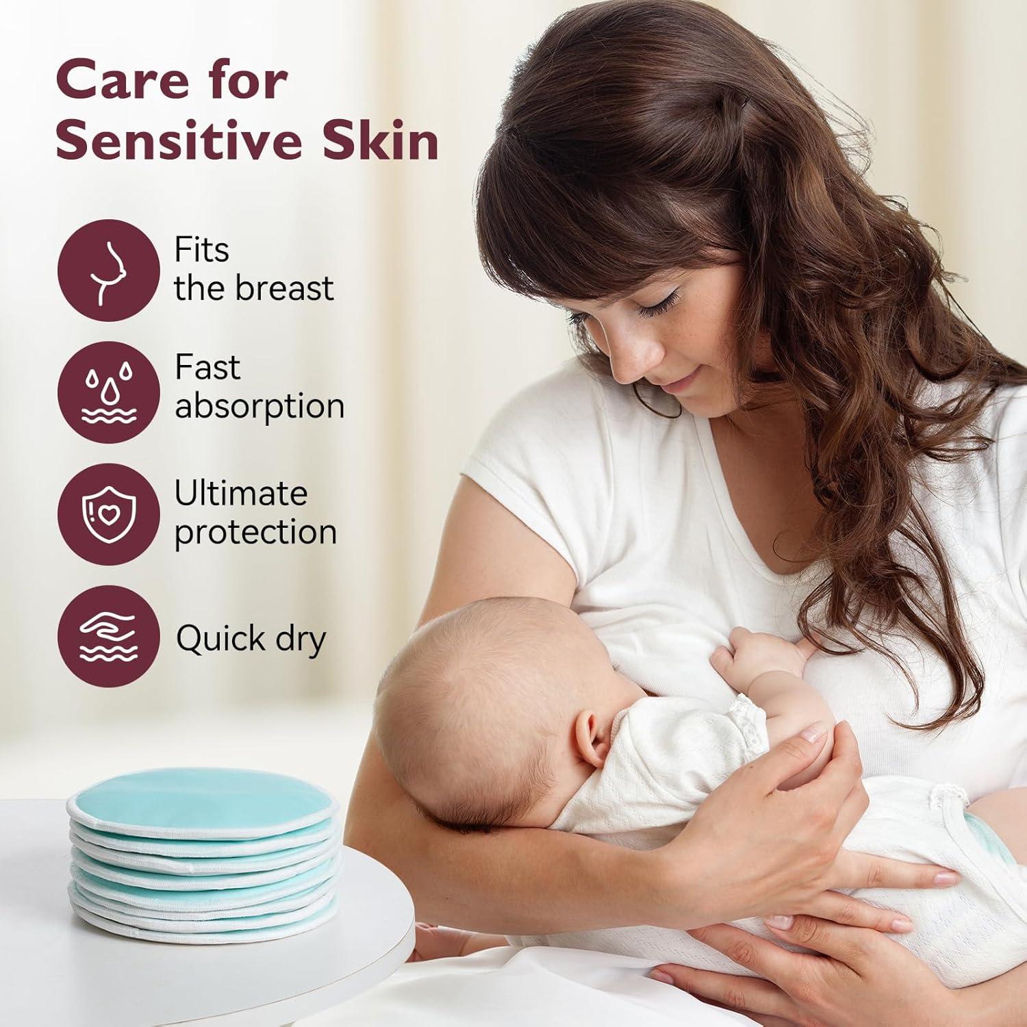 Almohadillas de Lactancia Reutilizables Momcozy 6 Piezas Gruesas