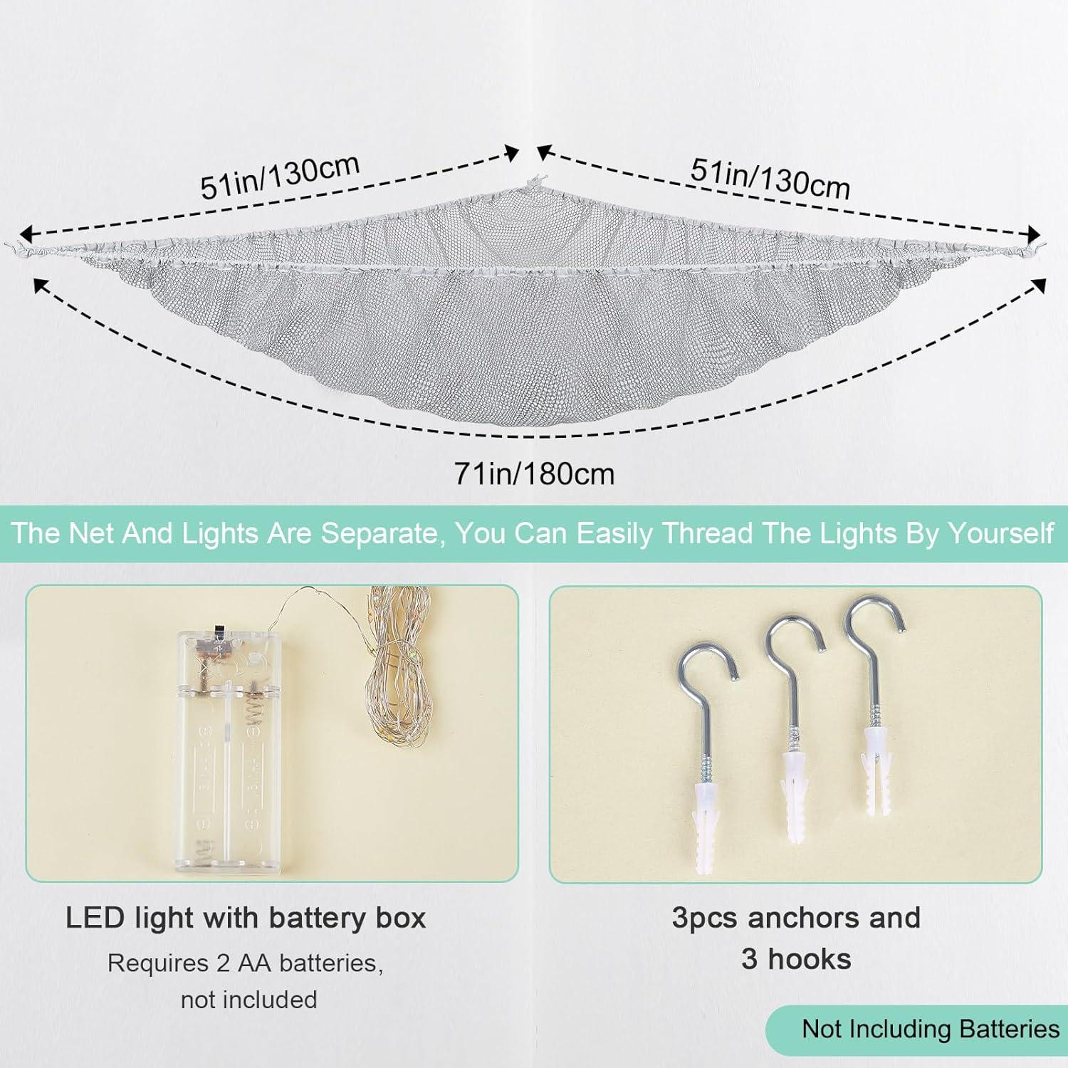 Hamaca Organizador de Juguetes Castillo de Unicornio Gris Grande