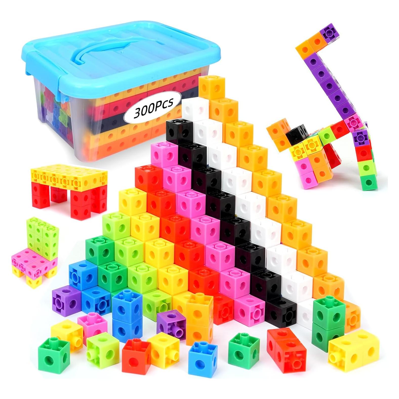 300 Cubos Enlazables Matemáticos QUYSK - Juguetes Educativos