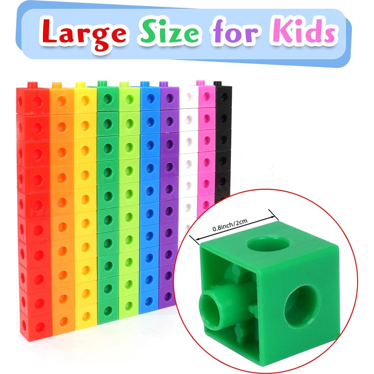 300 Cubos Enlazables Matemáticos QUYSK - Juguetes Educativos