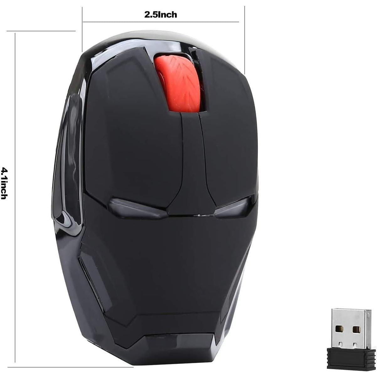 Ratón Inalámbrico Ergonómico Mikayoo Iron Man 2.4G Negro